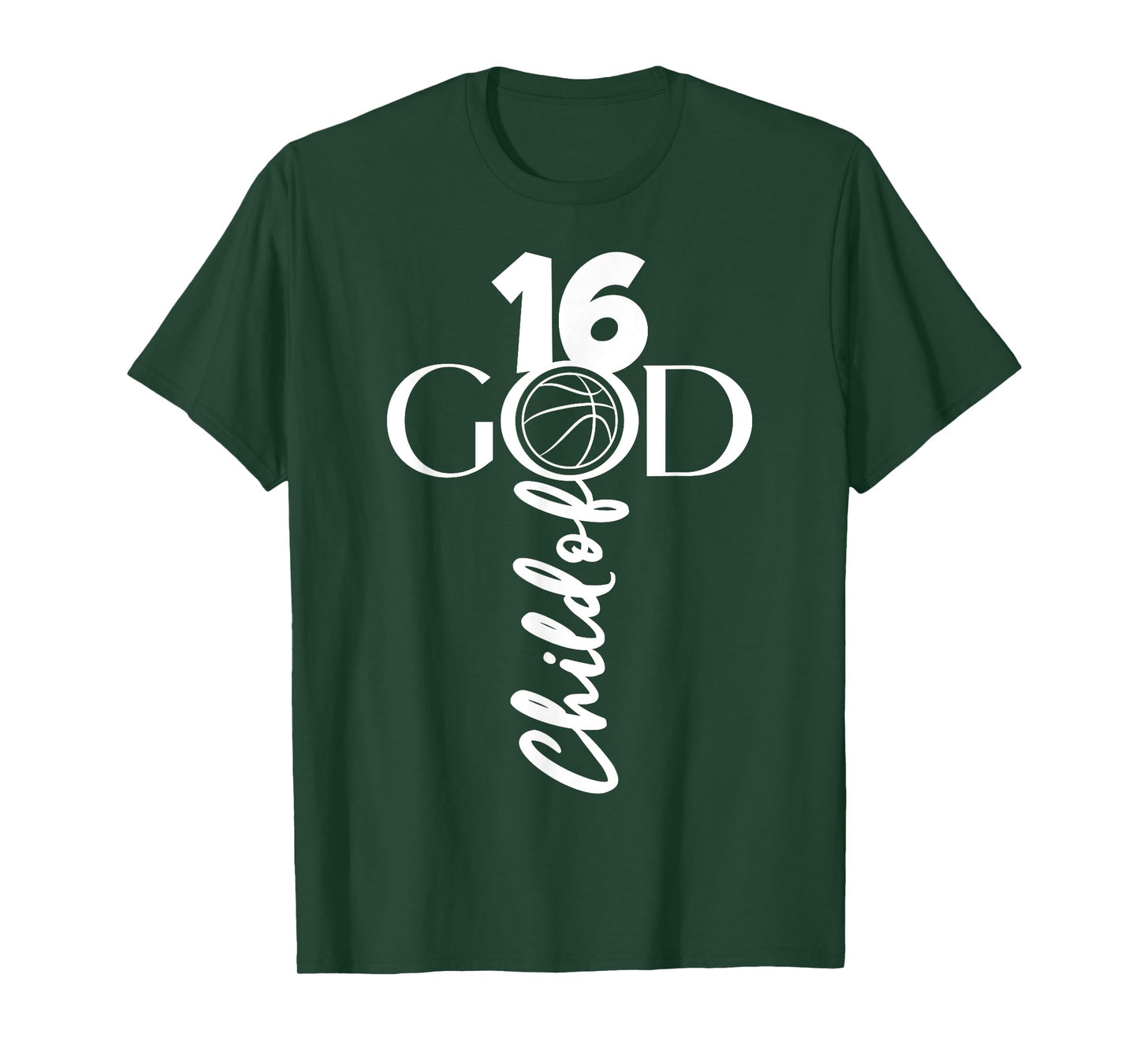JESUS 16 YEARS CHILD OF GOD BASKETBALL 16TH BIRTHDAY T-Shirt