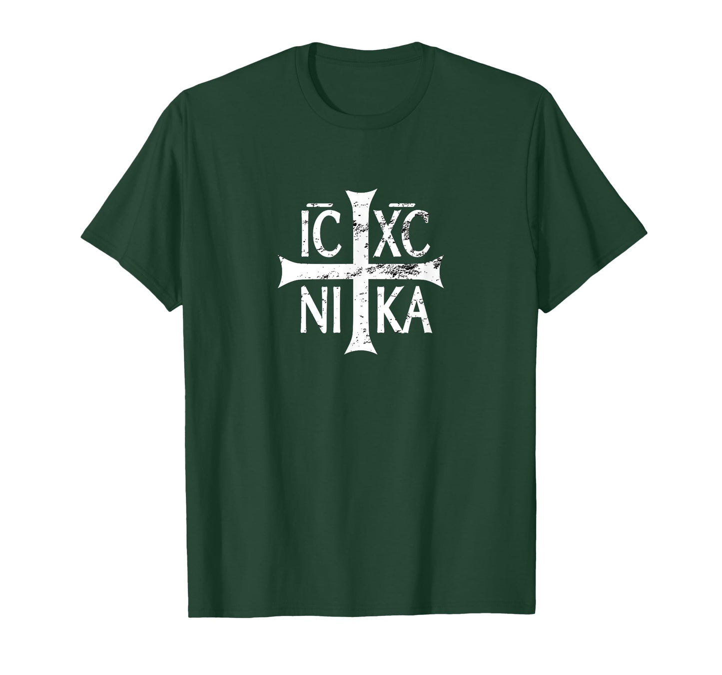 IC XC NIKA cross christian orthodox retro vintage distressed T-Shirt
