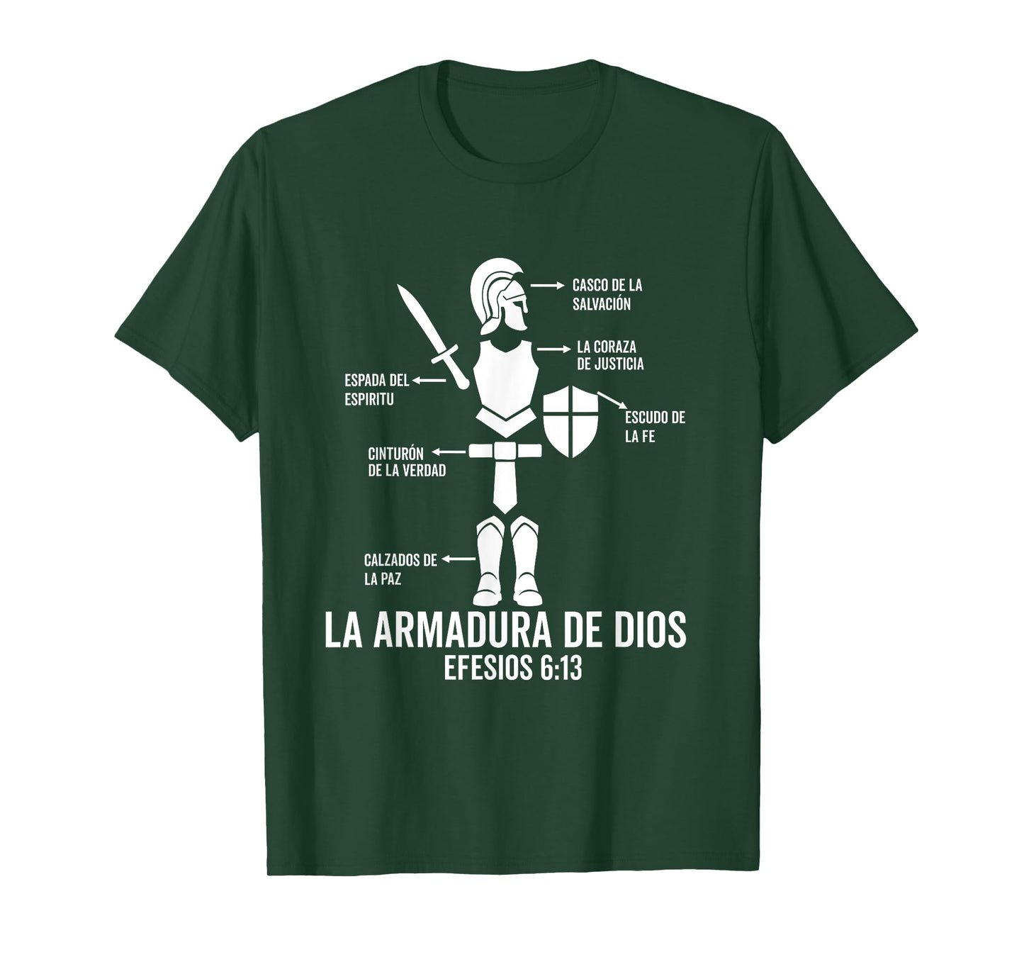 Camiseta cristiana en espanol Versiculo Spanish Christians T-Shirt