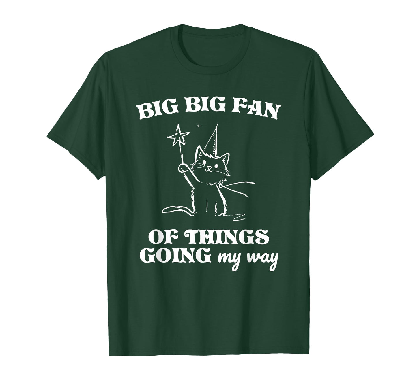 BIG BIG FAN OF THINGS GOING my way Funny design T-Shirt