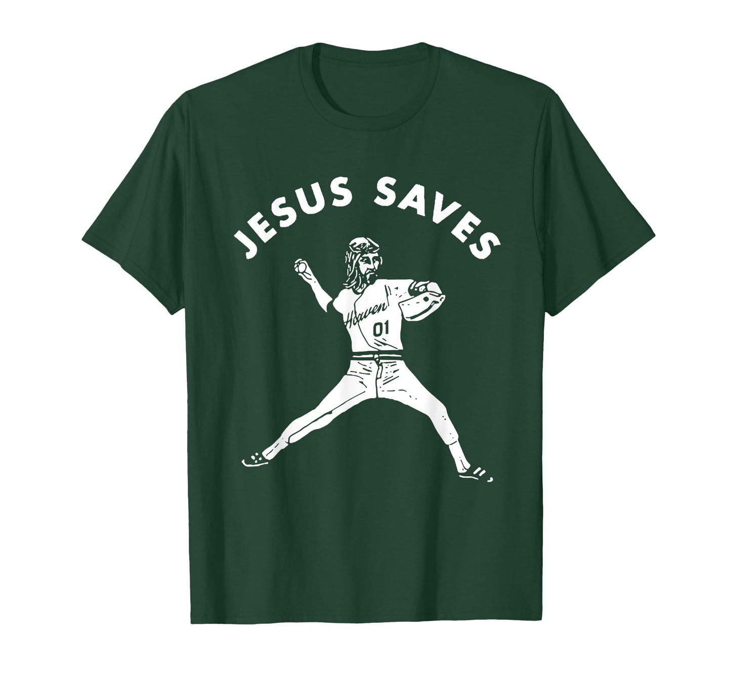 Jesus Saves Shirt Religious Christian Faith Baseball T-Shirt