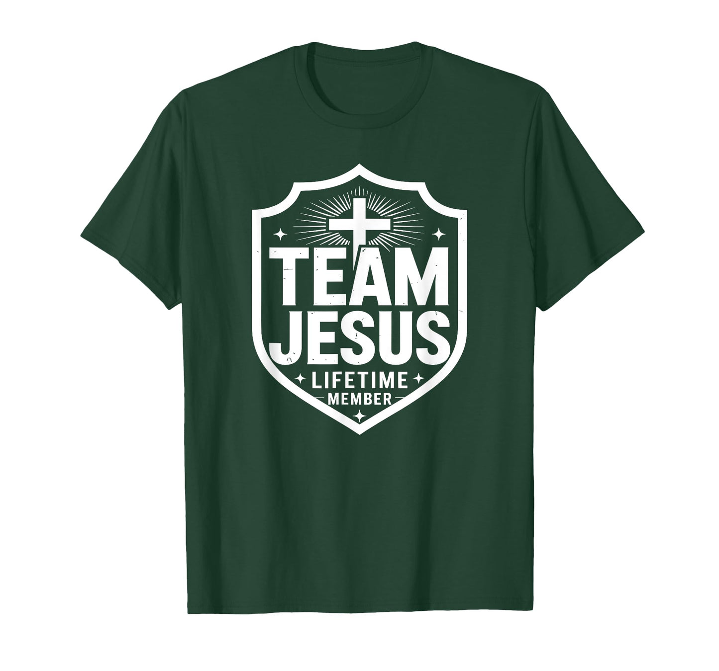 Member of Team Jesus Bible Coat of Arms Cross Christian T-Shirt