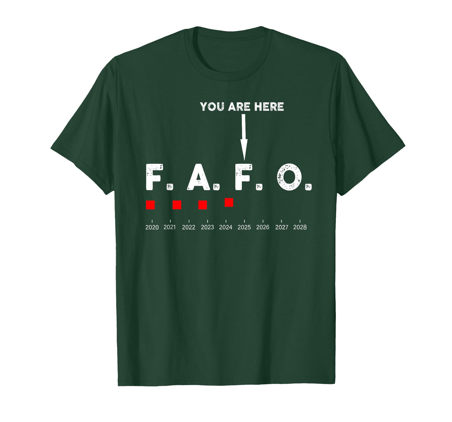 You Are Here Graph 2025 Funny Around and Find Out FAFO Quote T-Shirt