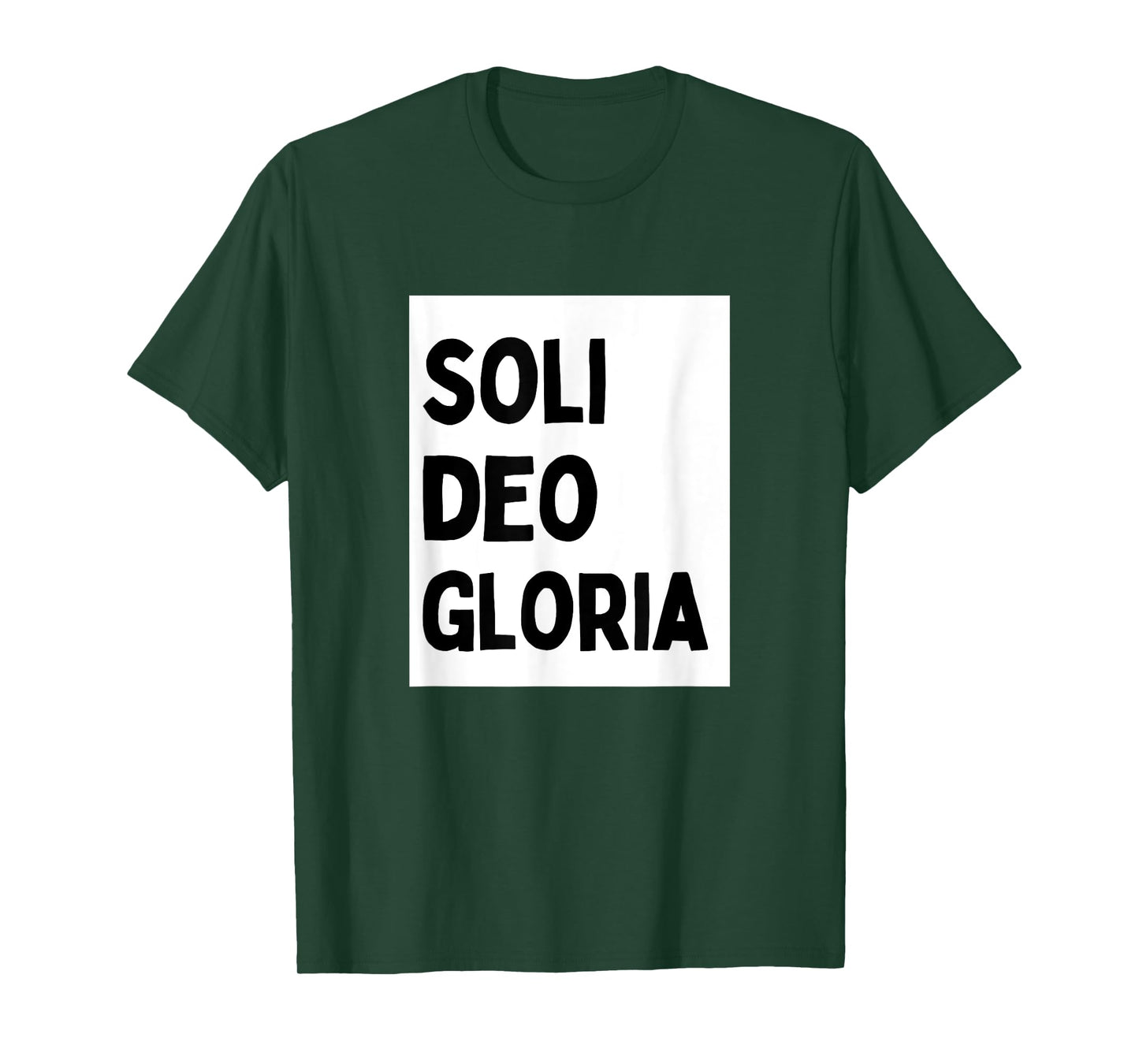 Soli Deo Gloria - Minimalist Christian Religious Jesus T-Shirt