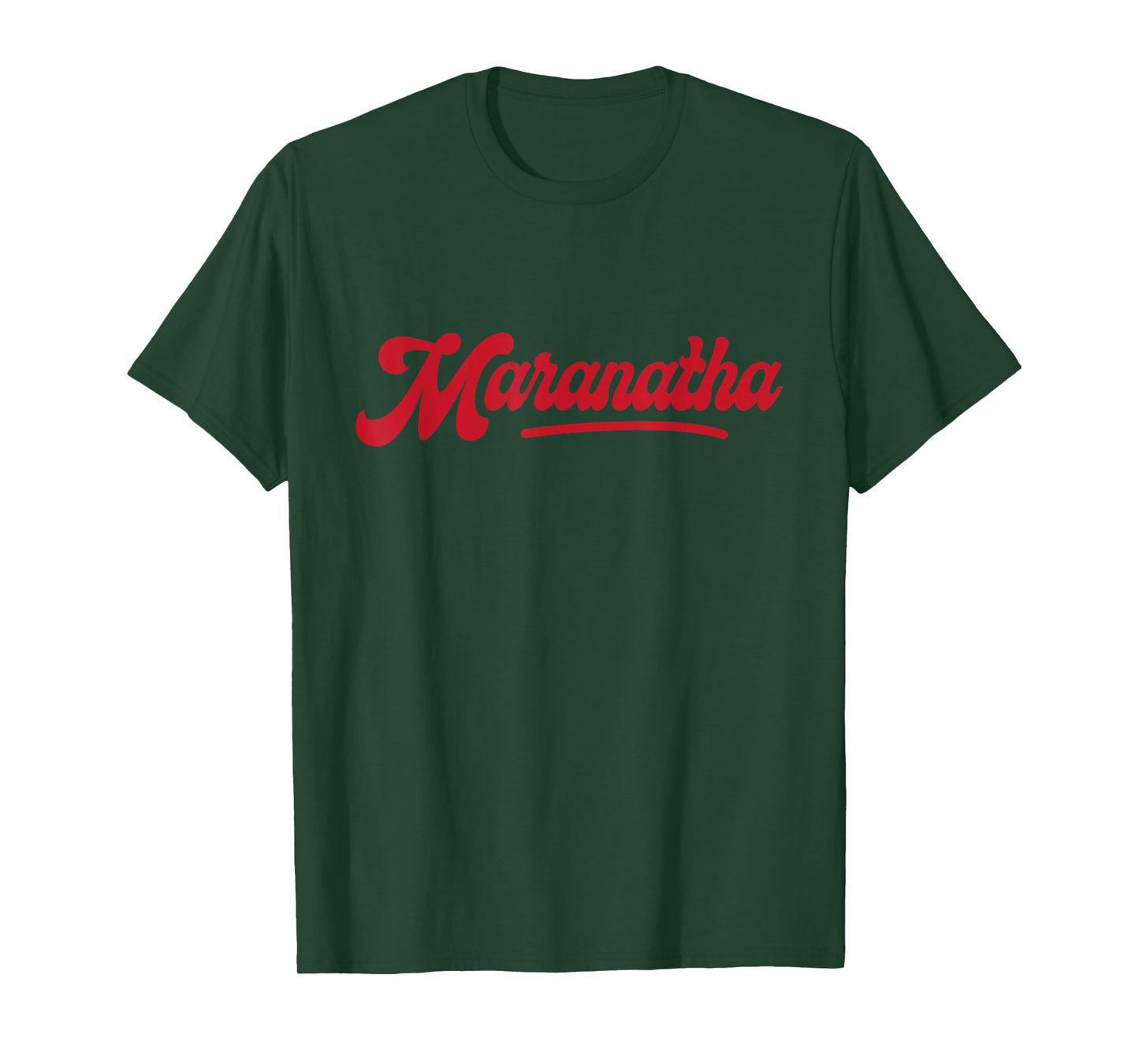 Maranatha - Baseball Themed Christian Apparel - Church T-Shirt