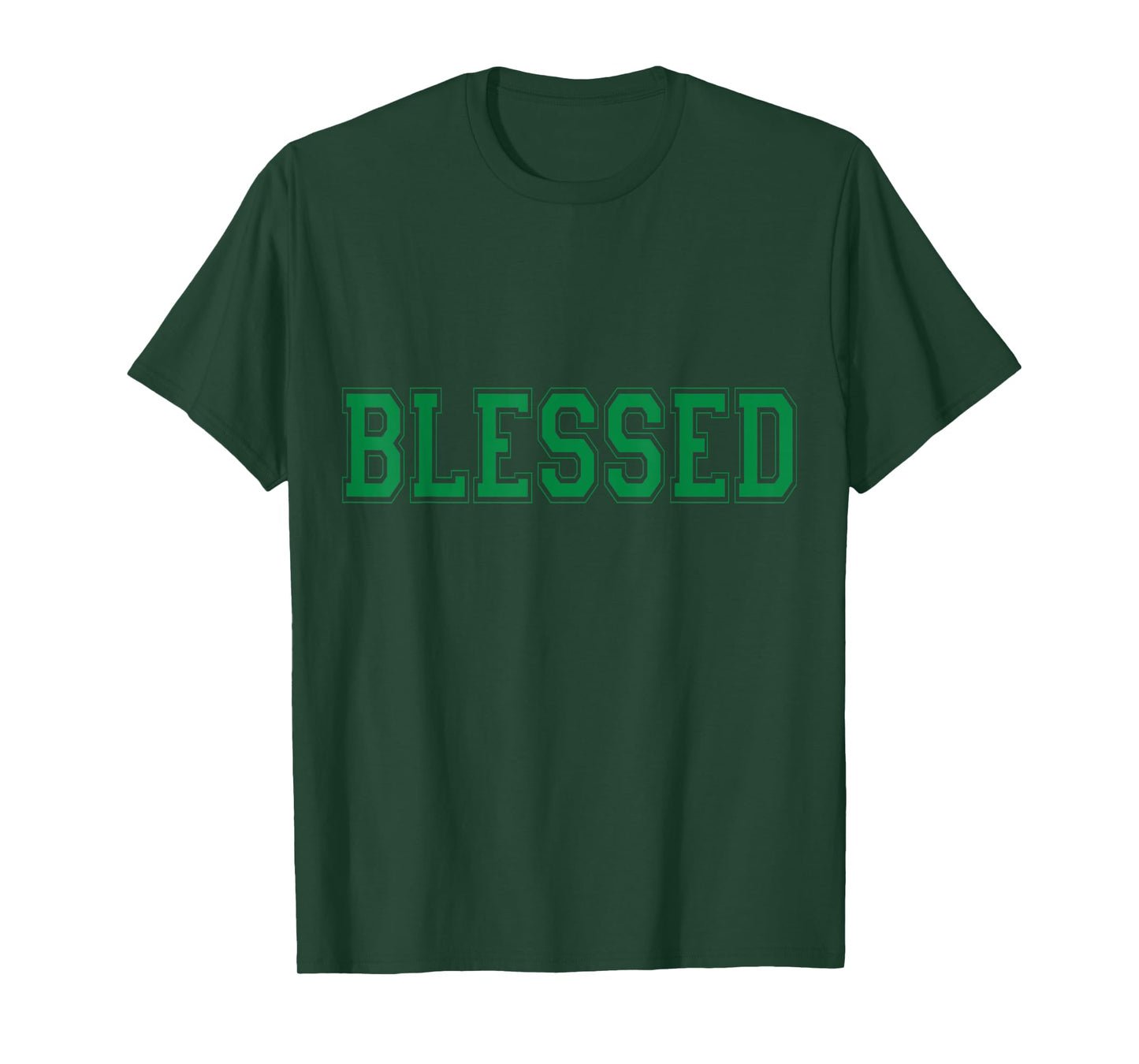 Christian T Shirts Blessed (Green)