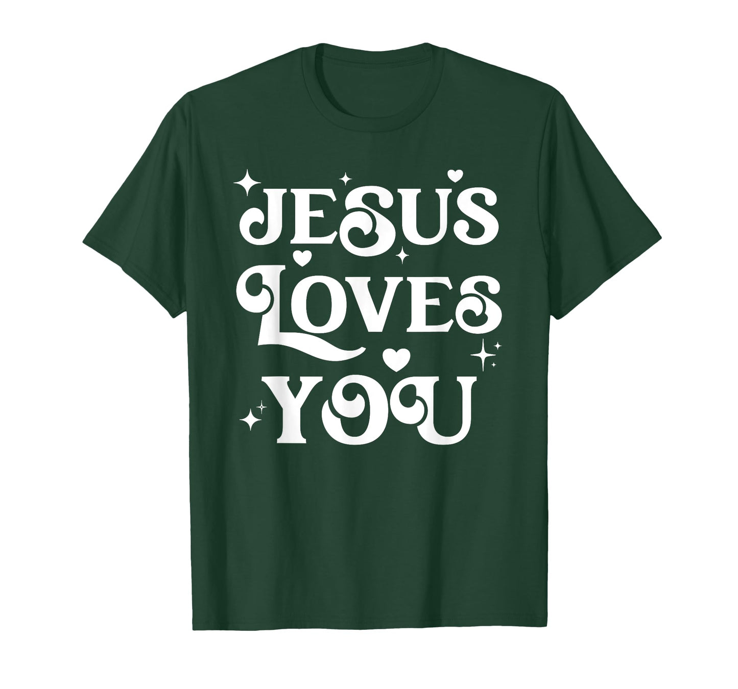Jesus Loves You Sparklecore Aesthetics Cute Christian T-Shirt