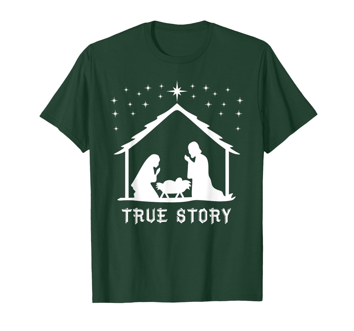 True Story of Jesus Birth Christmas Nativity Catholic T-Shirt