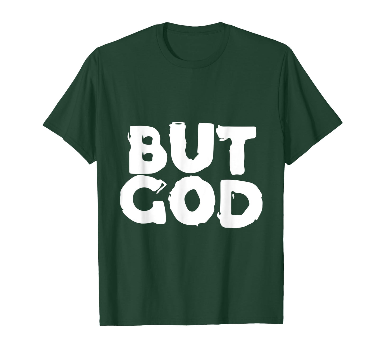 But God - Religious Christian Jesus Icon Faith Hope - Text T-Shirt
