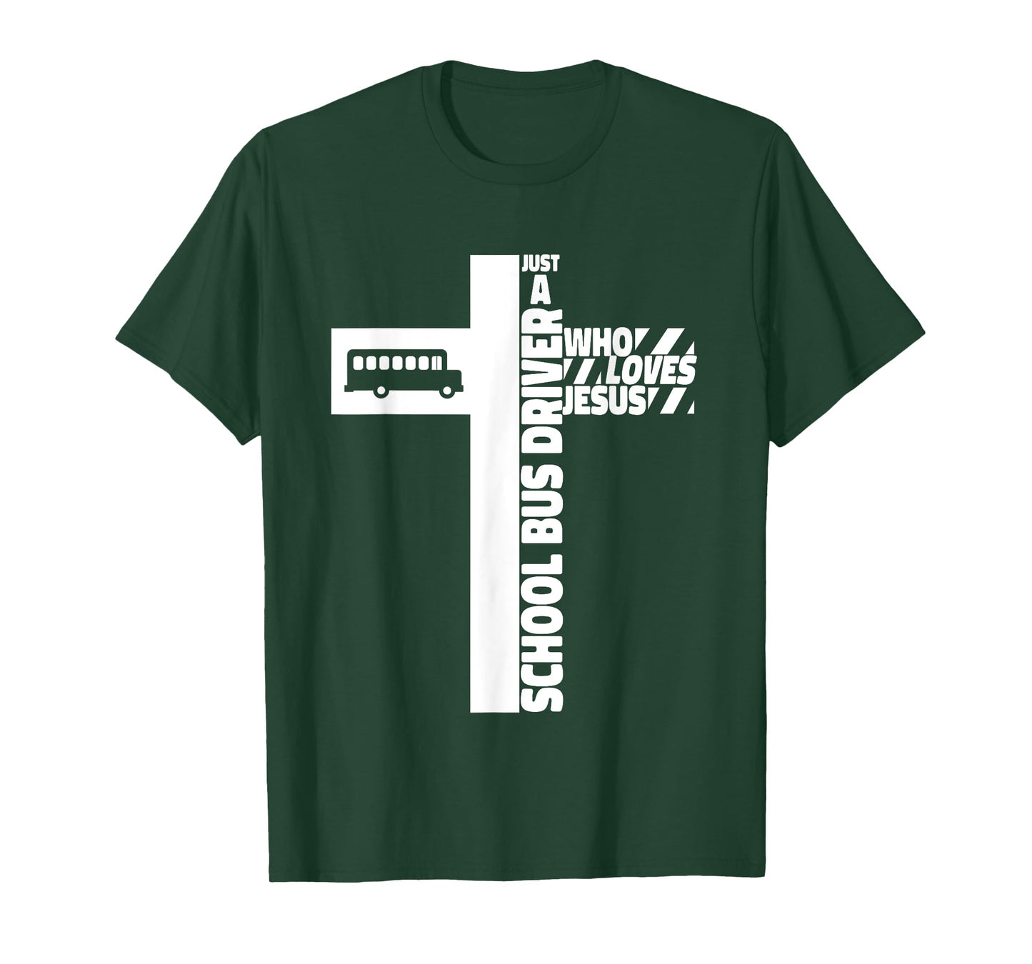 School Bus Driver Cross Jesus Faith T-Shirt
