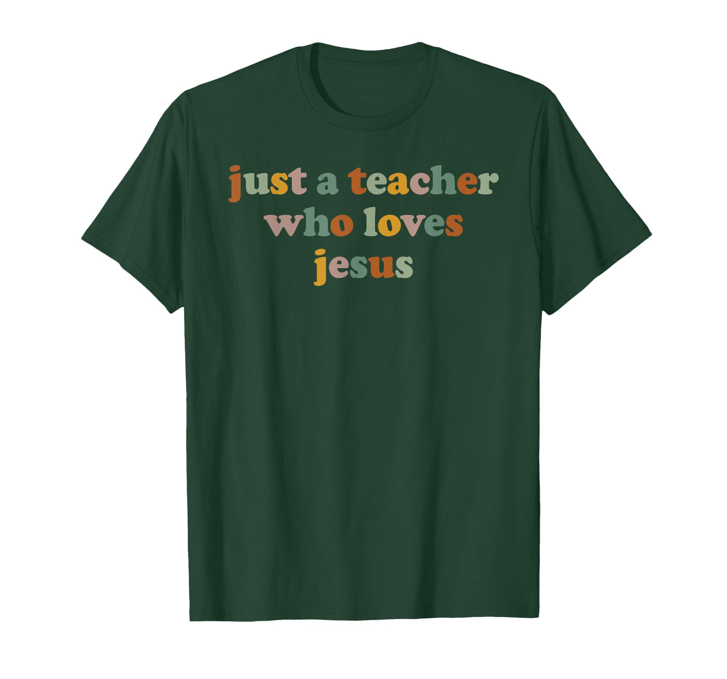 Christian Teaching Just A Teacher Who Love Jesus Funny Women T-Shirt