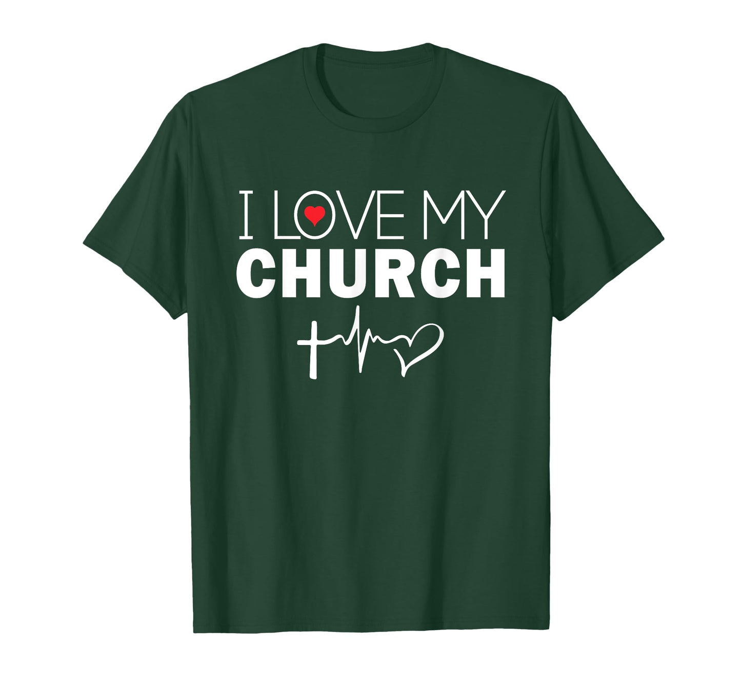 I Love My Church Worship Religious Bible T-Shirt