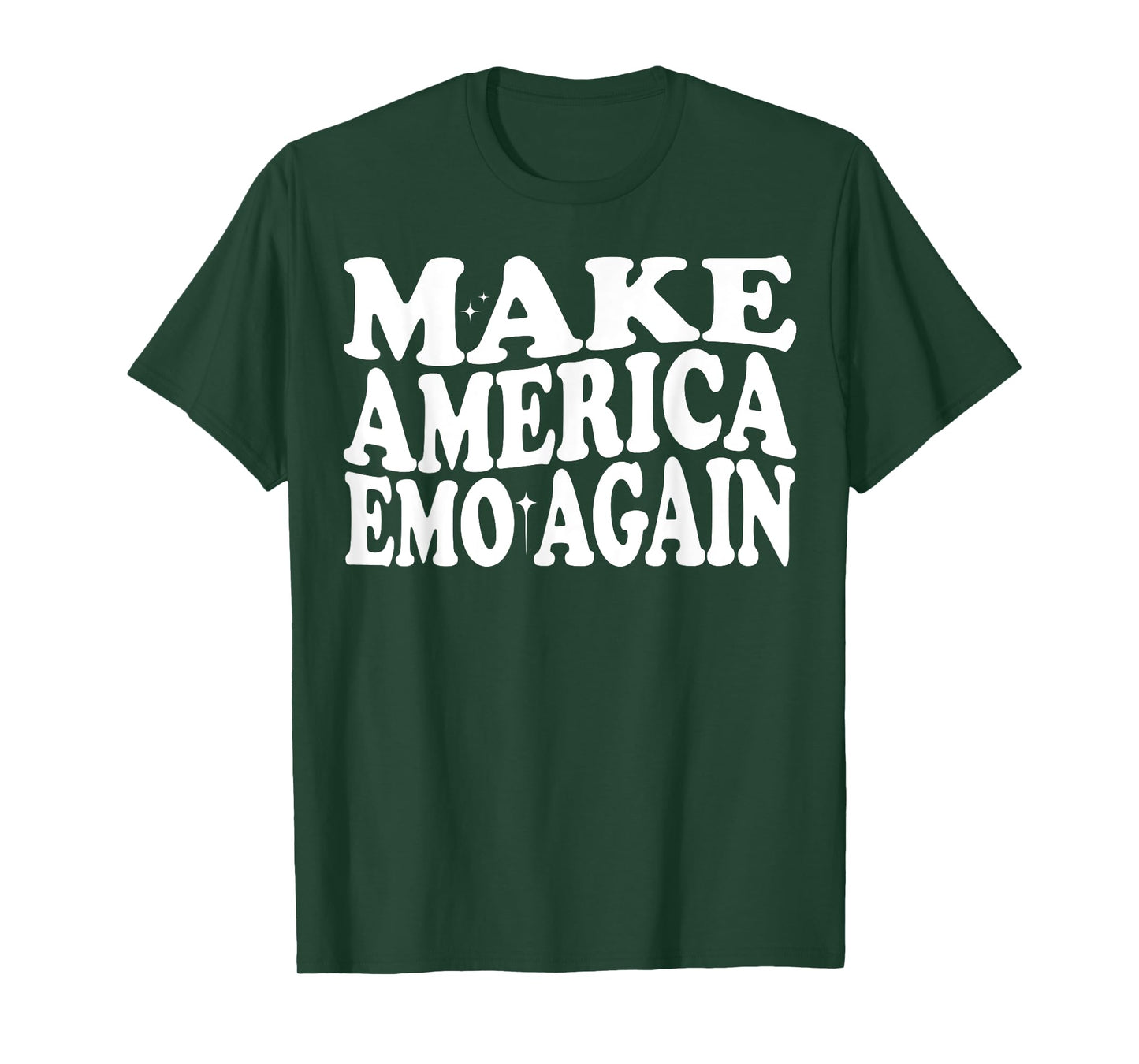MAKE AMERICA EMO AGAIN Funny Goth US Saying T-Shirt