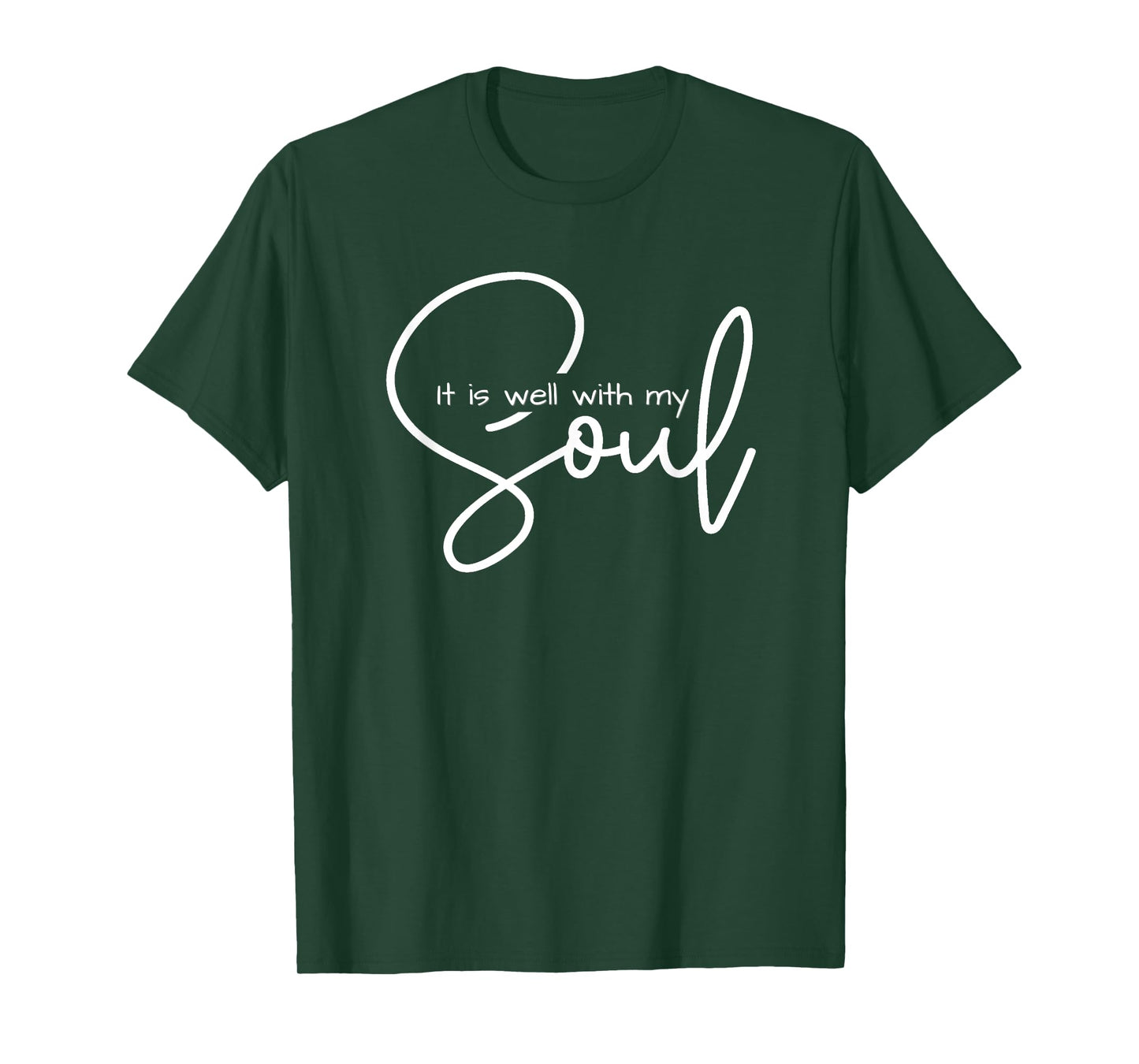 Christian shirts for women men | It is well with my soul T-Shirt