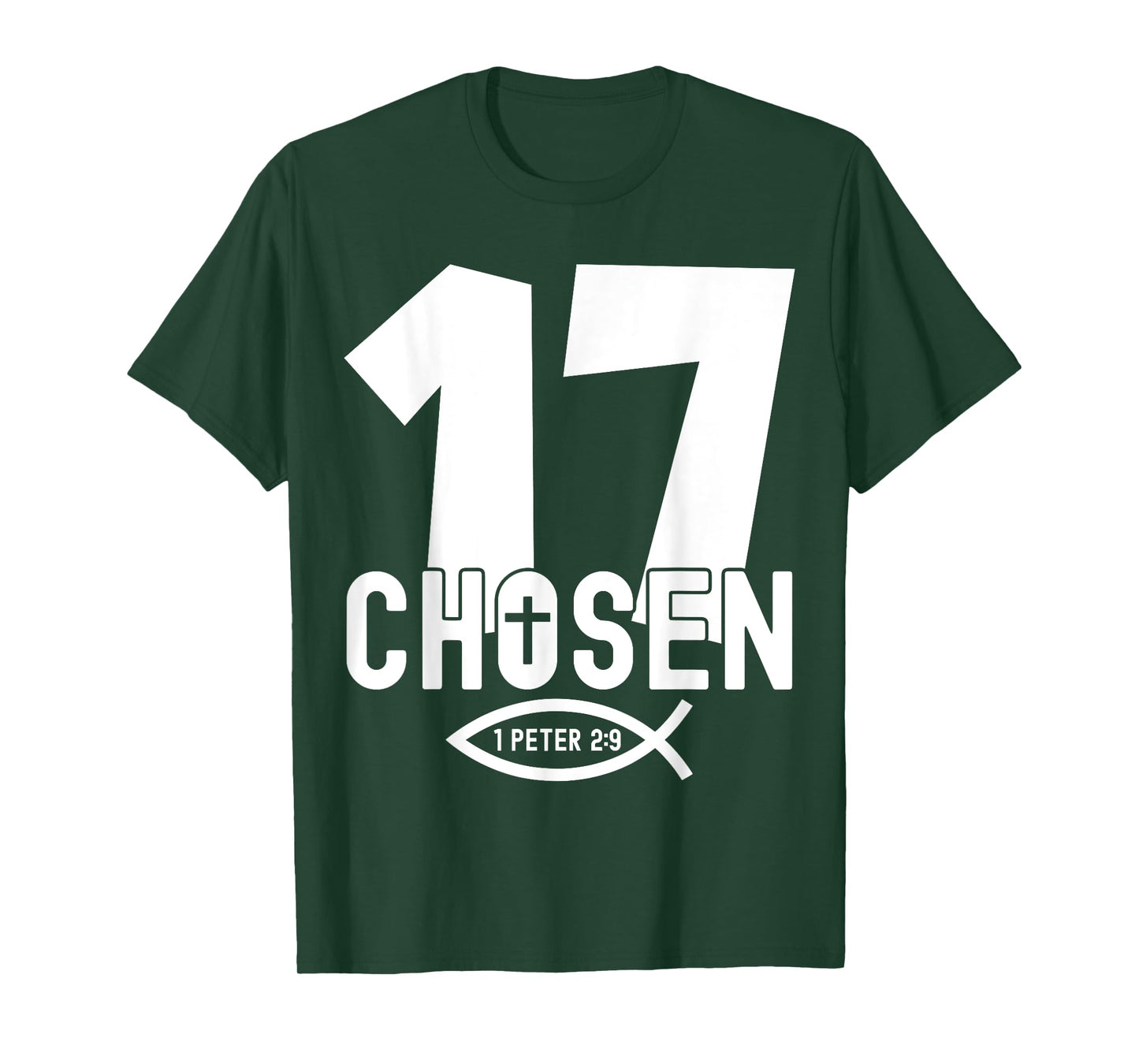 Religious Chosen 17 Years Jesus 17TH Birthday T-Shirt