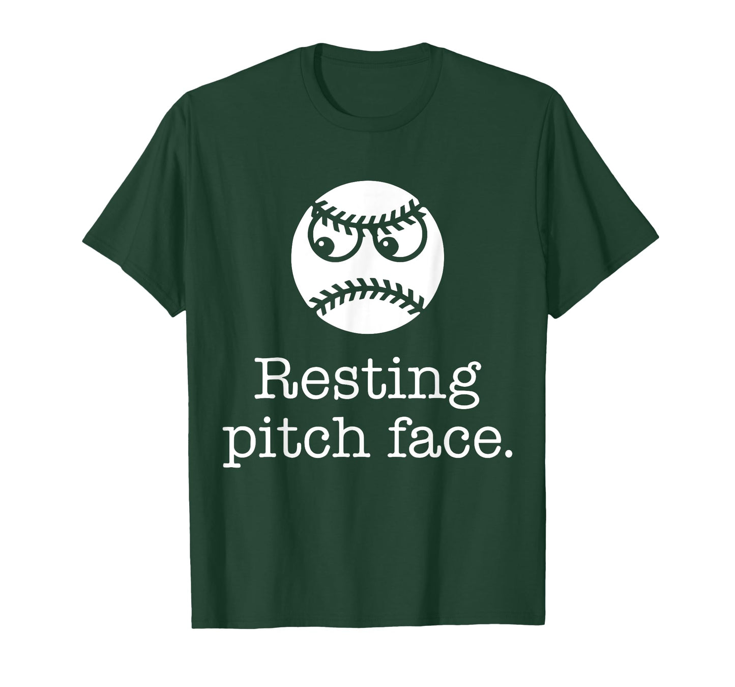 Resting Pitch Face Funny Baseball T-Shirt