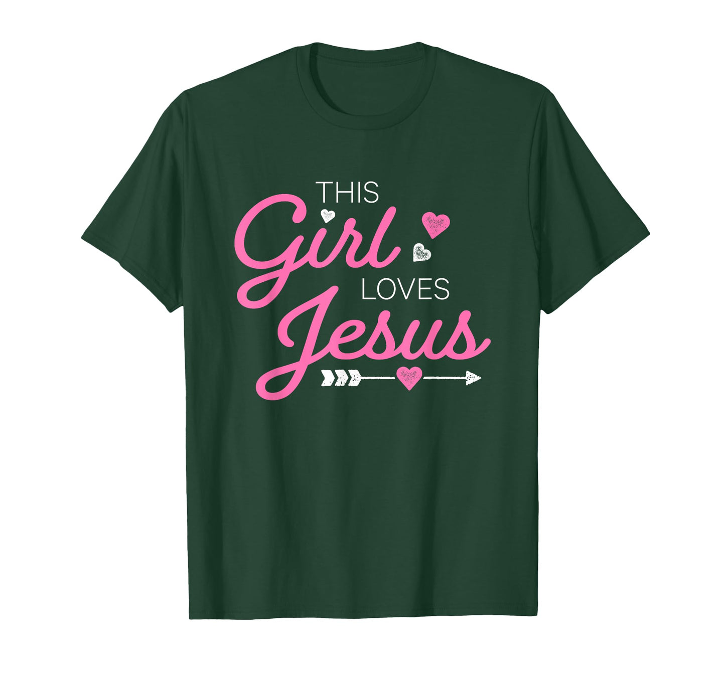 This Girl Loves Jesus For Christian Women Girls Kids Youth T-Shirt