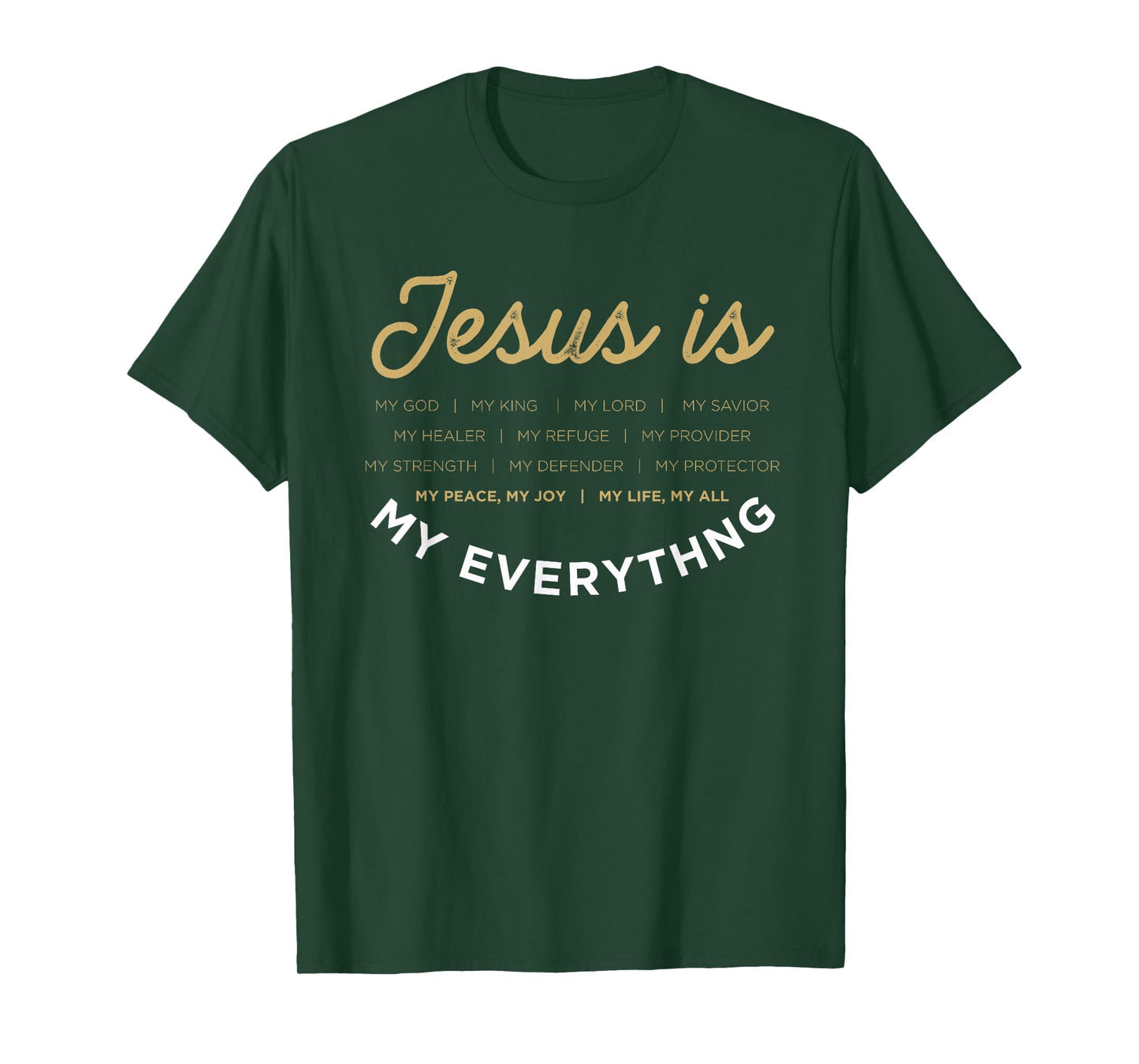 Jesus Is My God Jesus Devotee Christian Bible Prayer Jesus T-Shirt