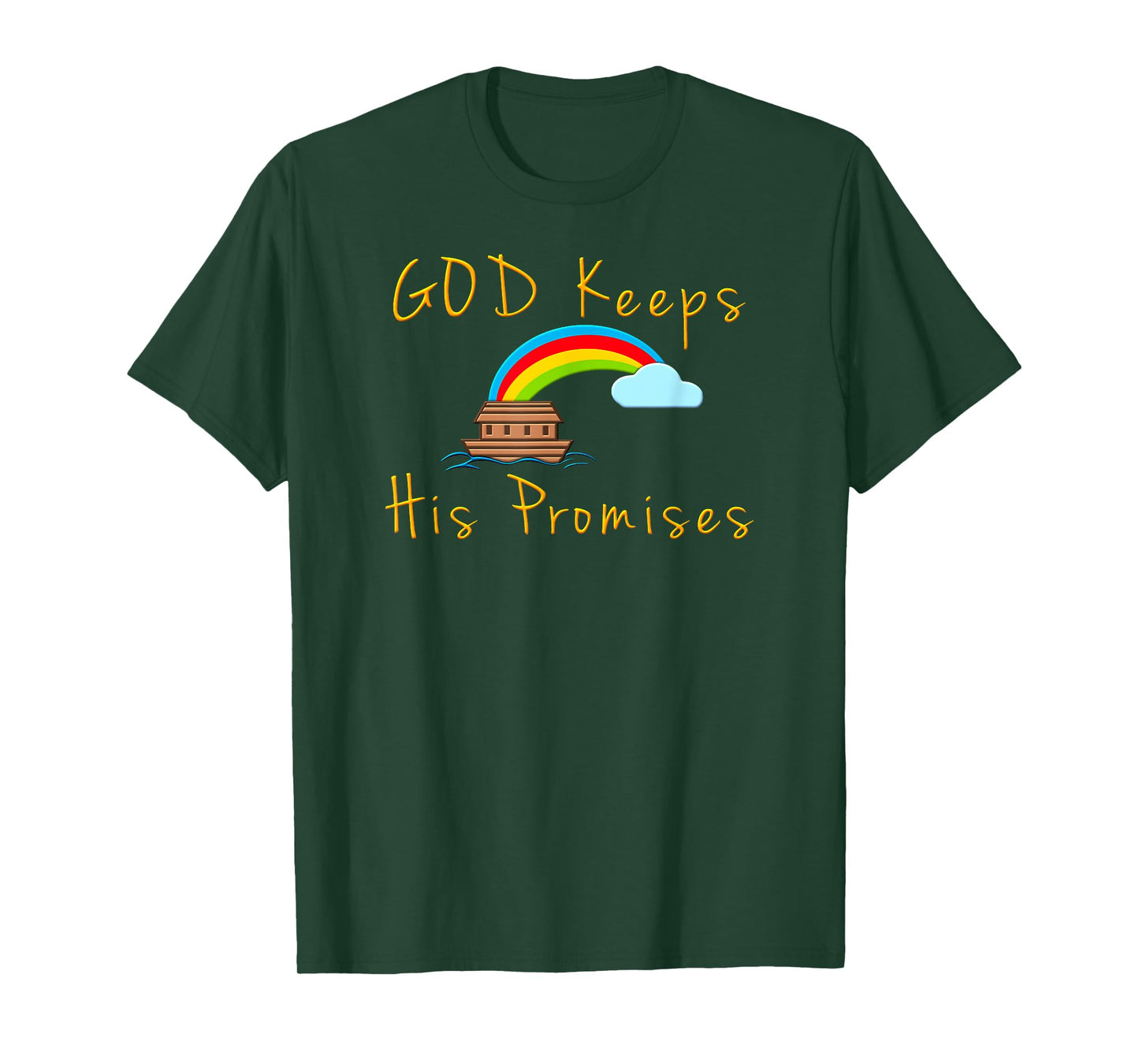 Cute Noahs Ark Genesis 9:13 God Keeps His Promises Christian T-Shirt