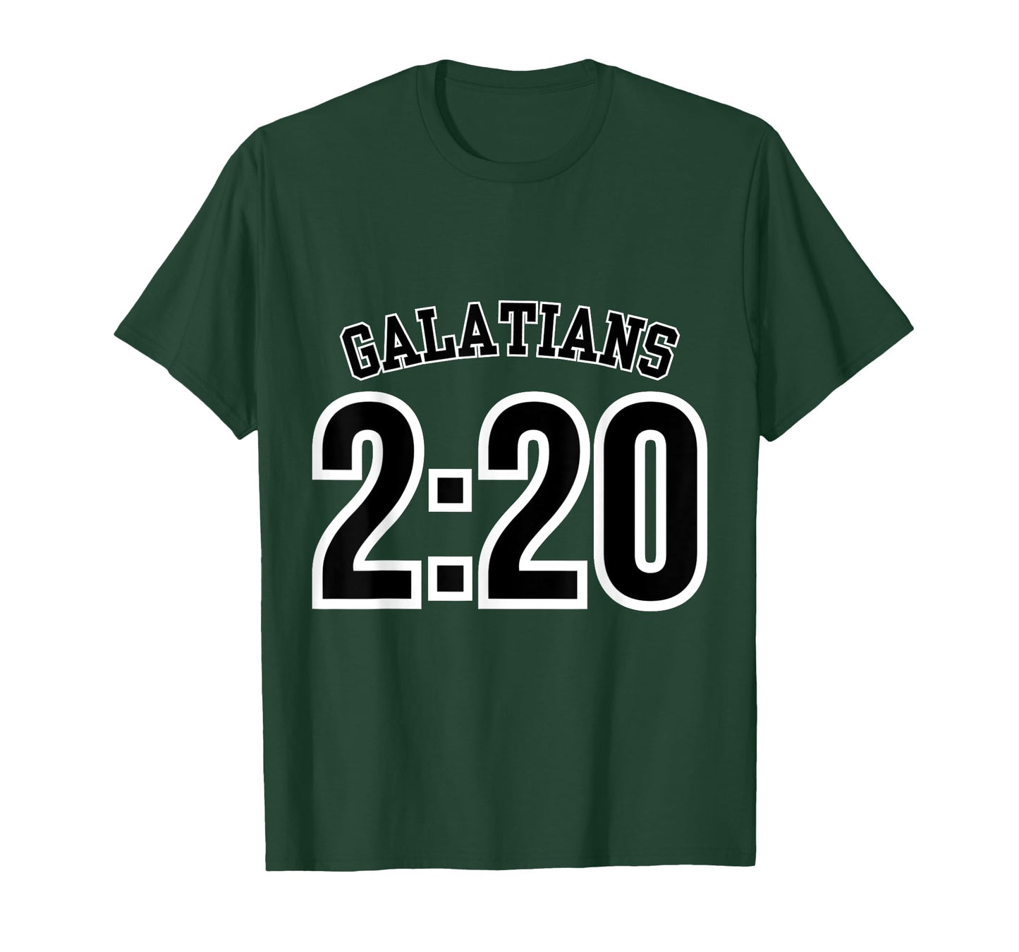 Galatians 2:20 Sports Jersey Christian Scripture Design T-Shirt