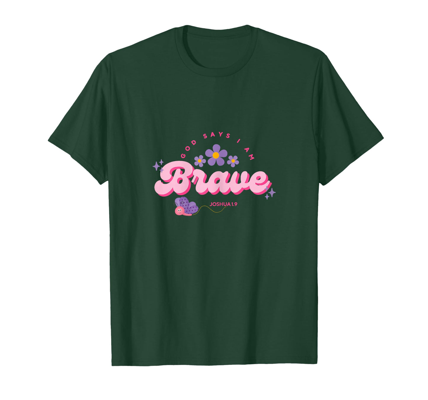 God Say's I Am Brave, Women, Youth and Girls T-Shirt