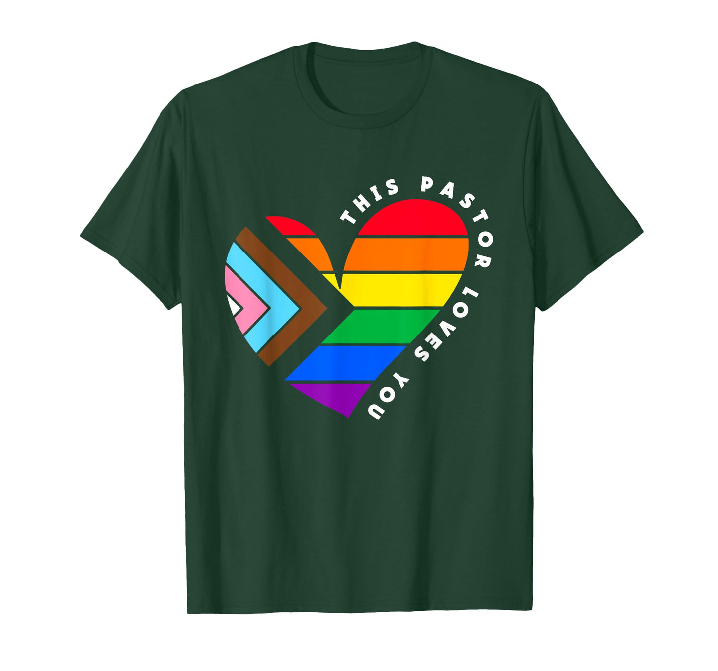 Christian Ally Inclusive Pride Clergy This Pastor Loves You T-Shirt