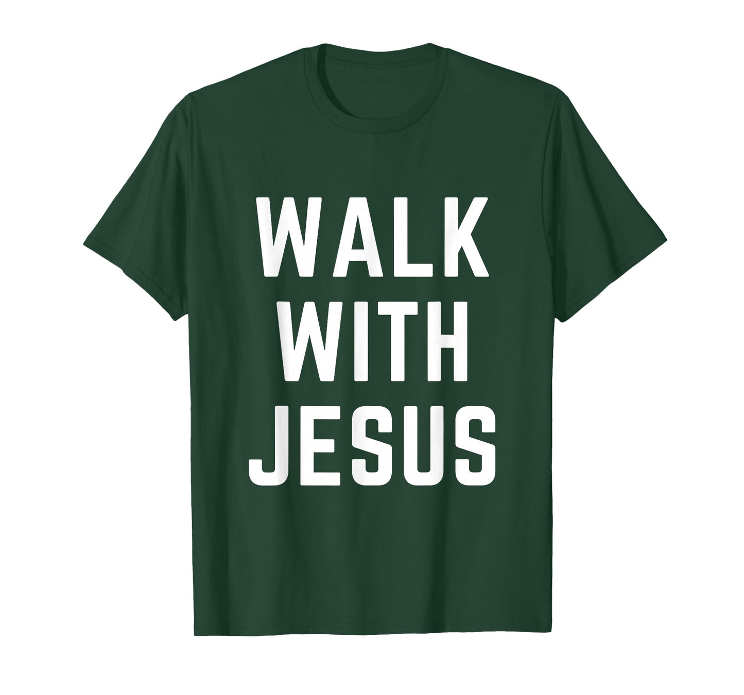 Walk with Jesus Christian Faith Bible Worship Apparel T-Shirt