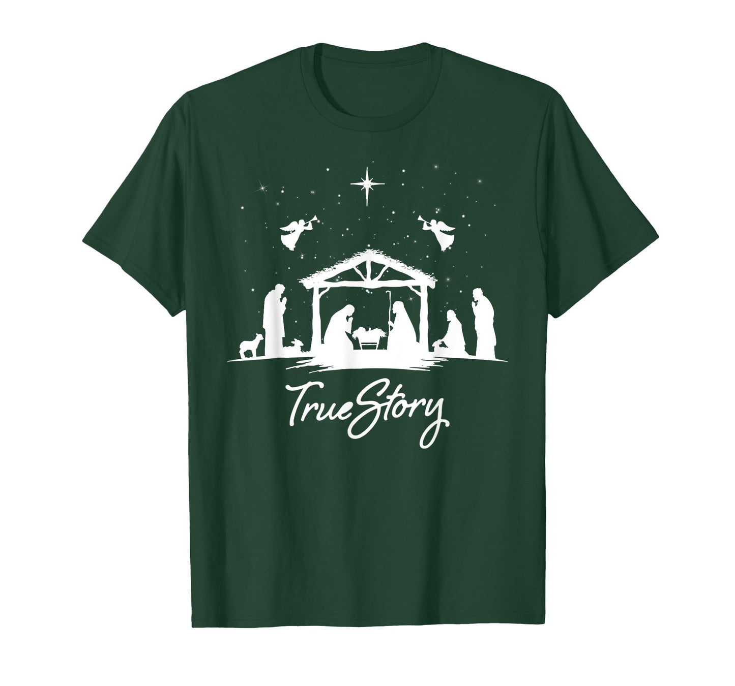 True Story Christmas Nativity Jesus Christian Men Women Kids T-Shirt