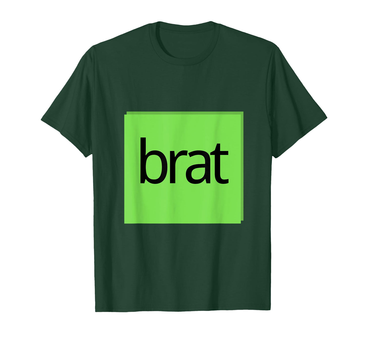 Funny Green Brat Design T-Shirt