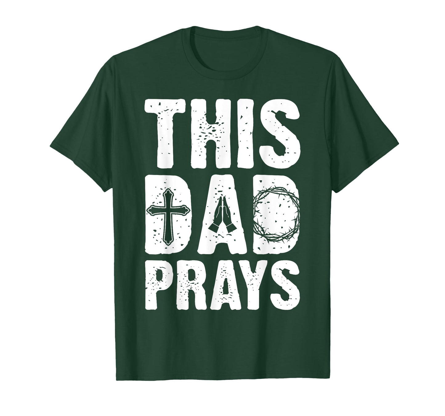 This Dad Pray Religious Vintage Father's Day Christian Daddy T-Shirt