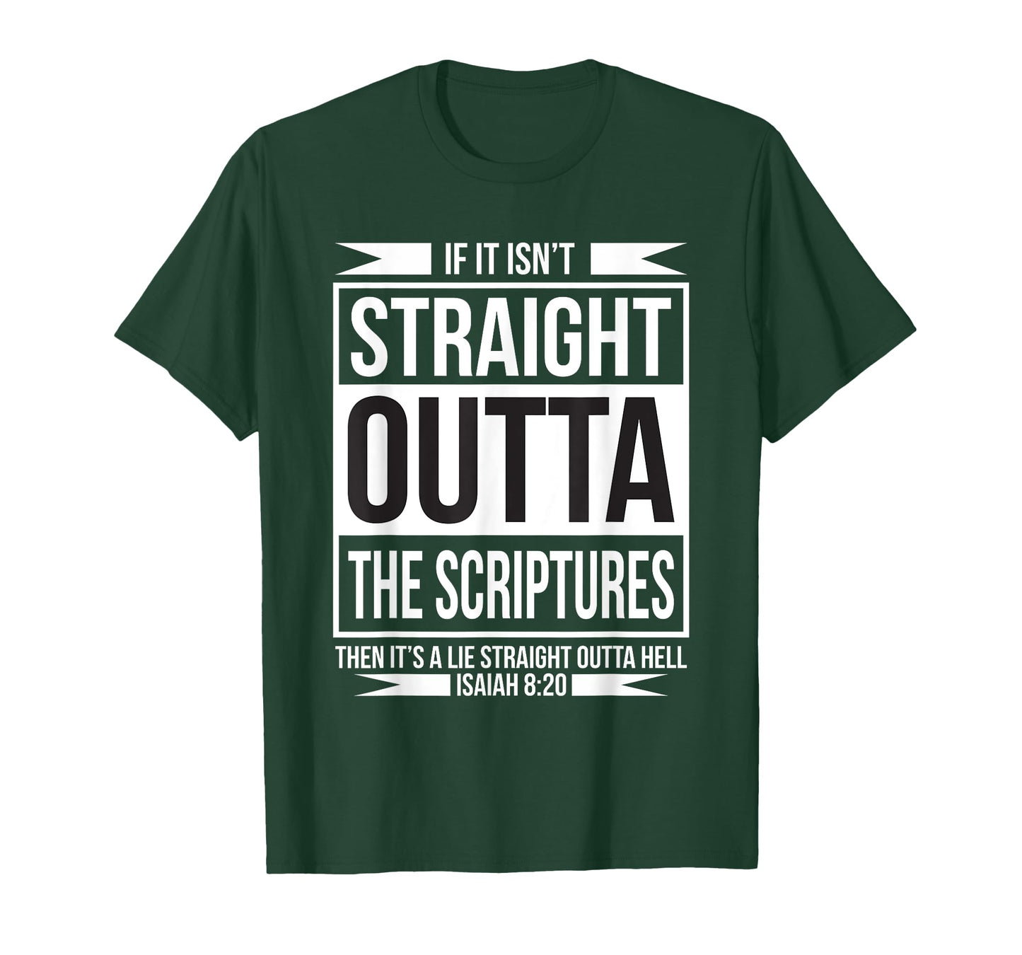 STRAIGHT OUTTA THE ECRIPTURS CHRISTIAN BELIEVERS T-Shirt