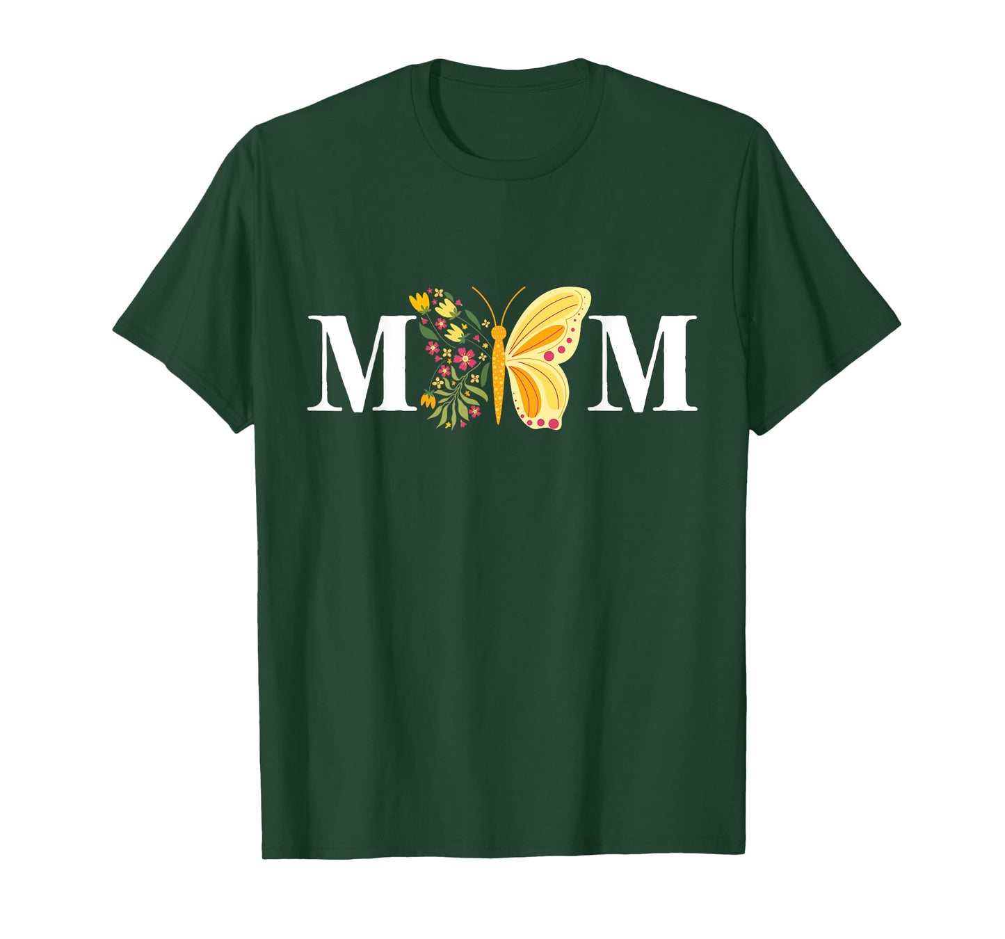 Mother's Day Butterfly Mom Mommy Mama Cute Insect Flower T-Shirt