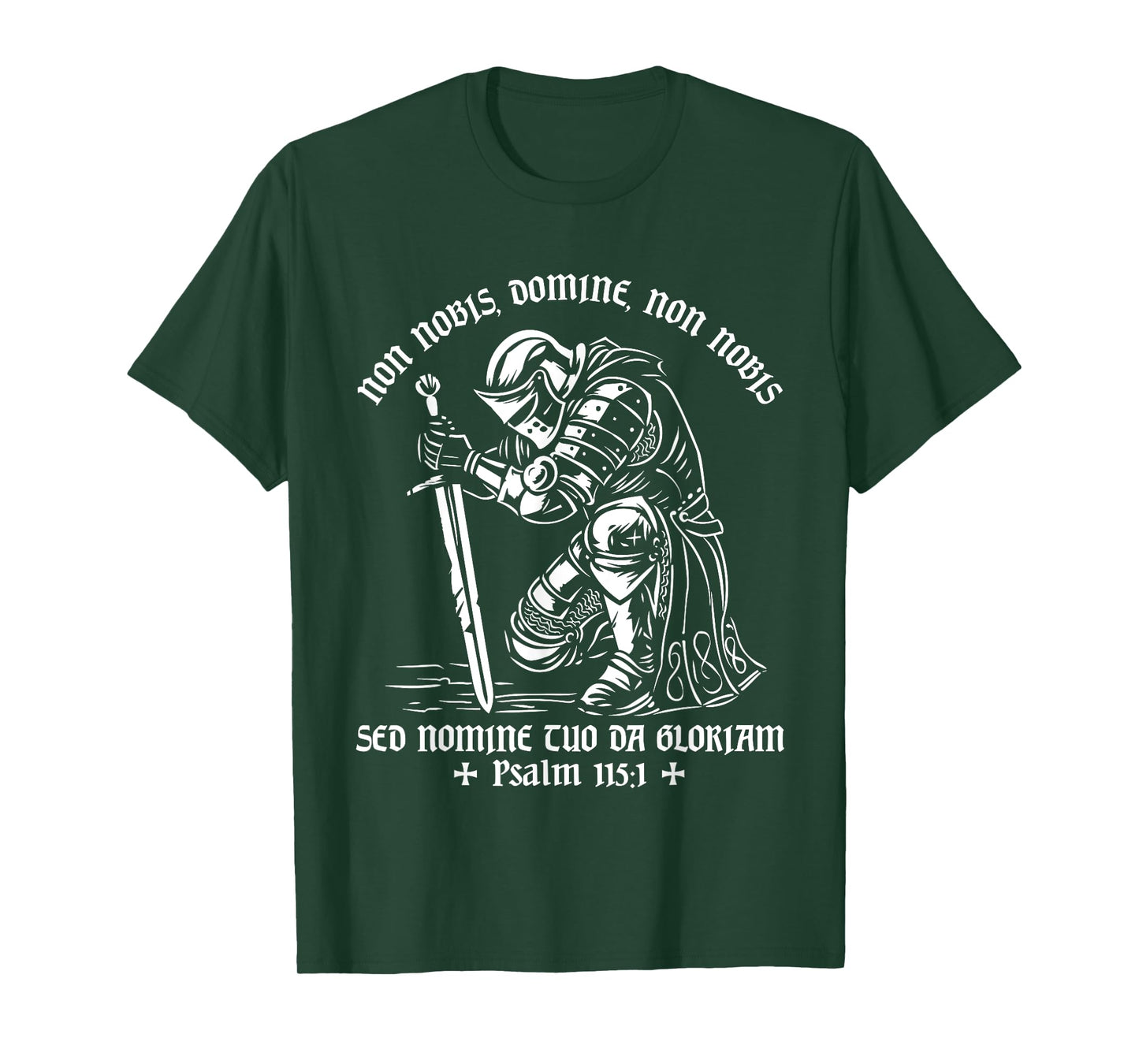 Knights Templar Medieval Knight Christian Catholic Non Nobis T-Shirt