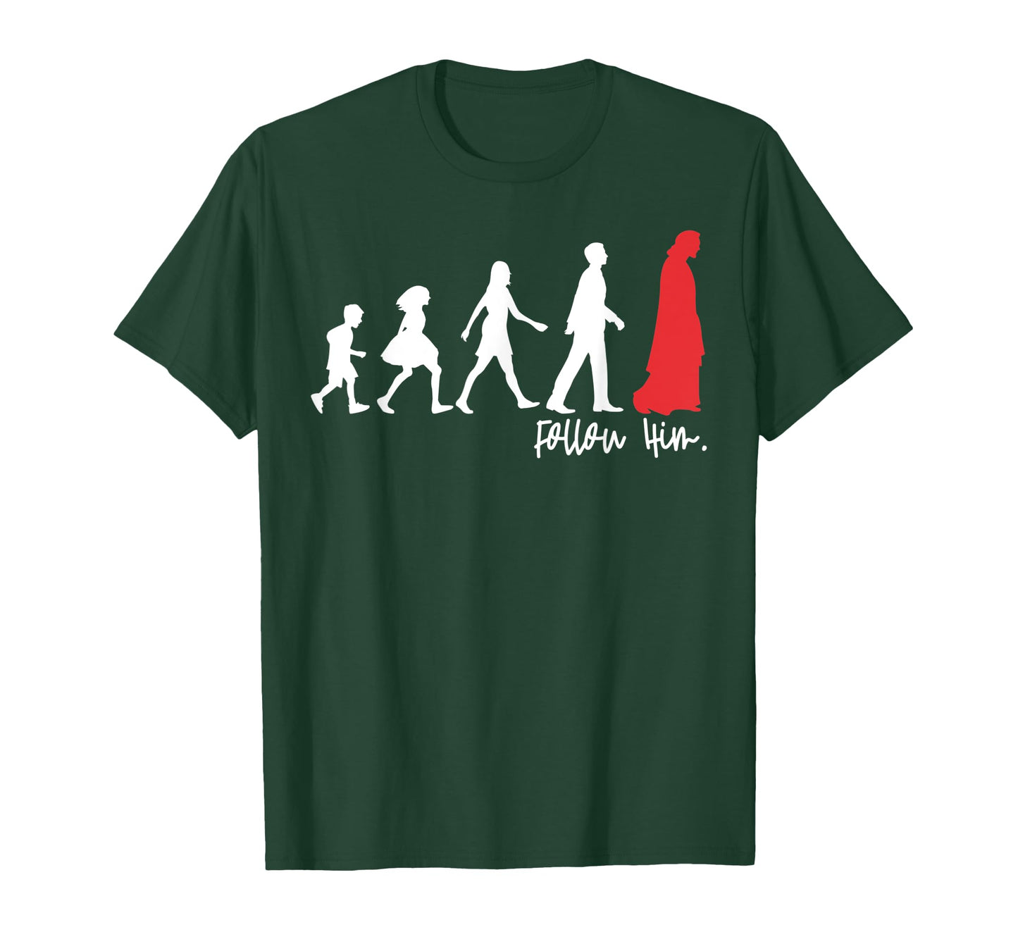 Follow Him Jesus Leading The People Christians Gift T-Shirt