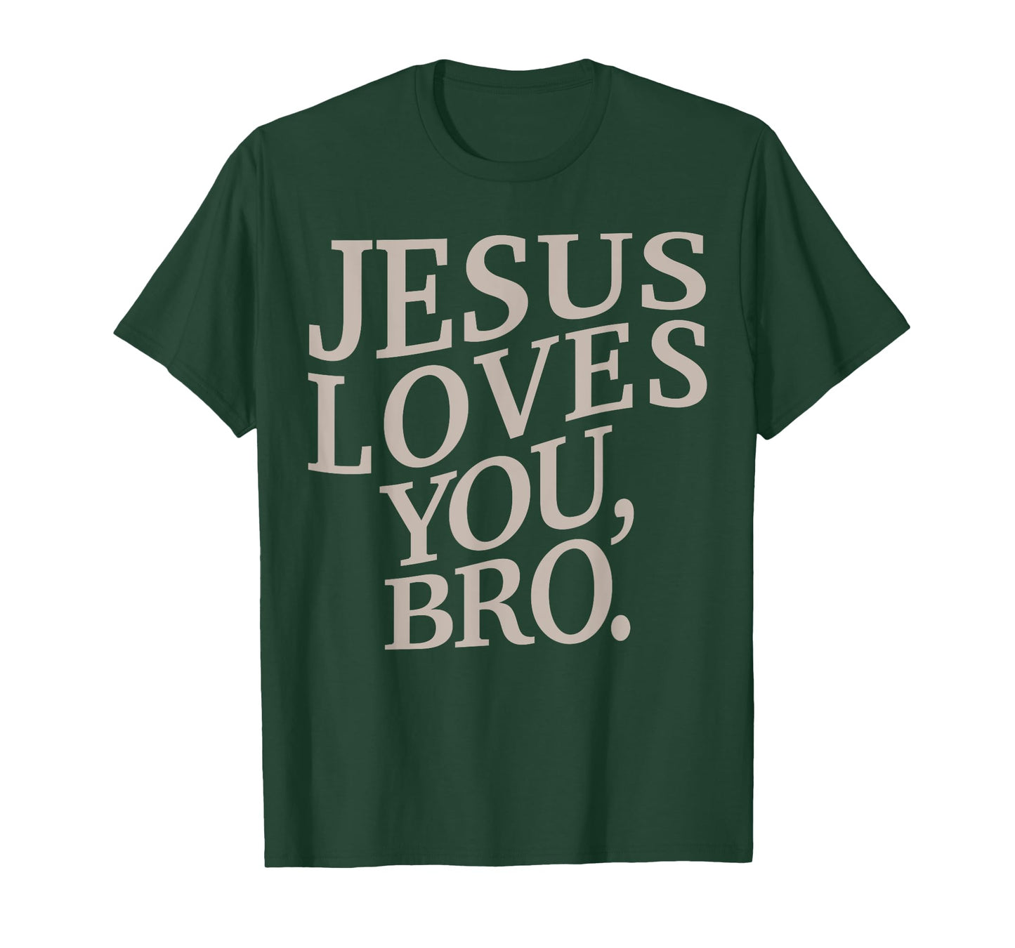 Youth Jesus Loves You Bro Funny Christian Boy Kids Men Faith T-Shirt