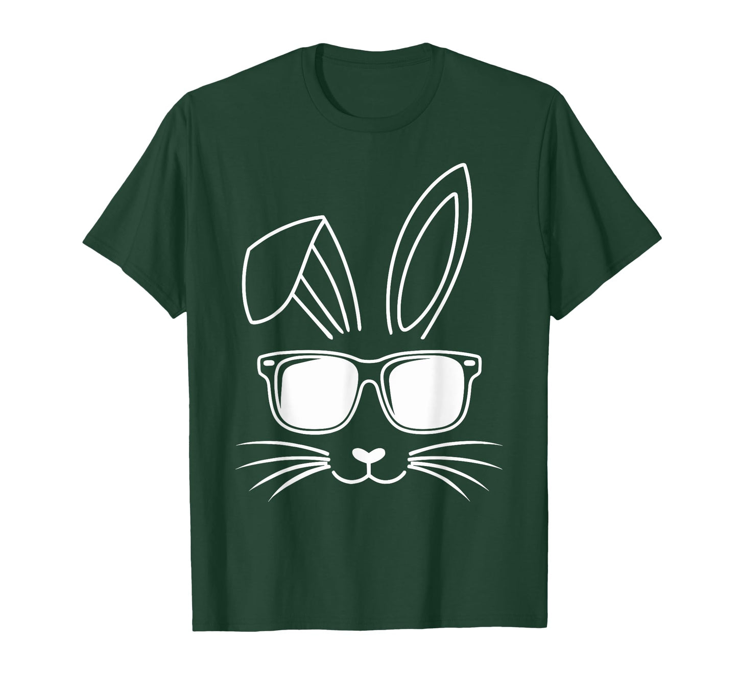 Cool easter bunny face with sunglasses T-Shirt