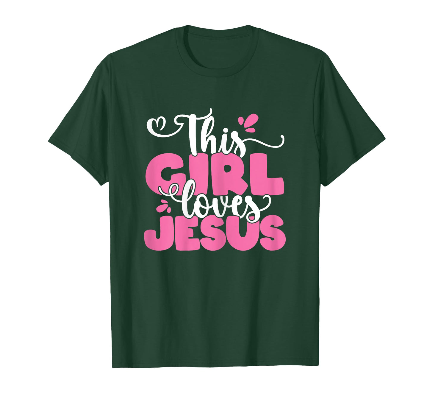 This Girl Loves Jesus Cute Christian Faith Religious Women T-Shirt