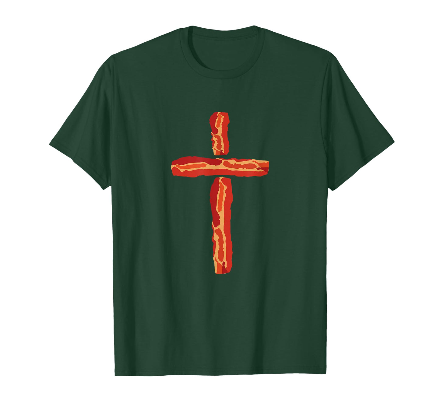 Bacon Cross, Christian Humor, Funny Holy Foodie Art T-Shirt