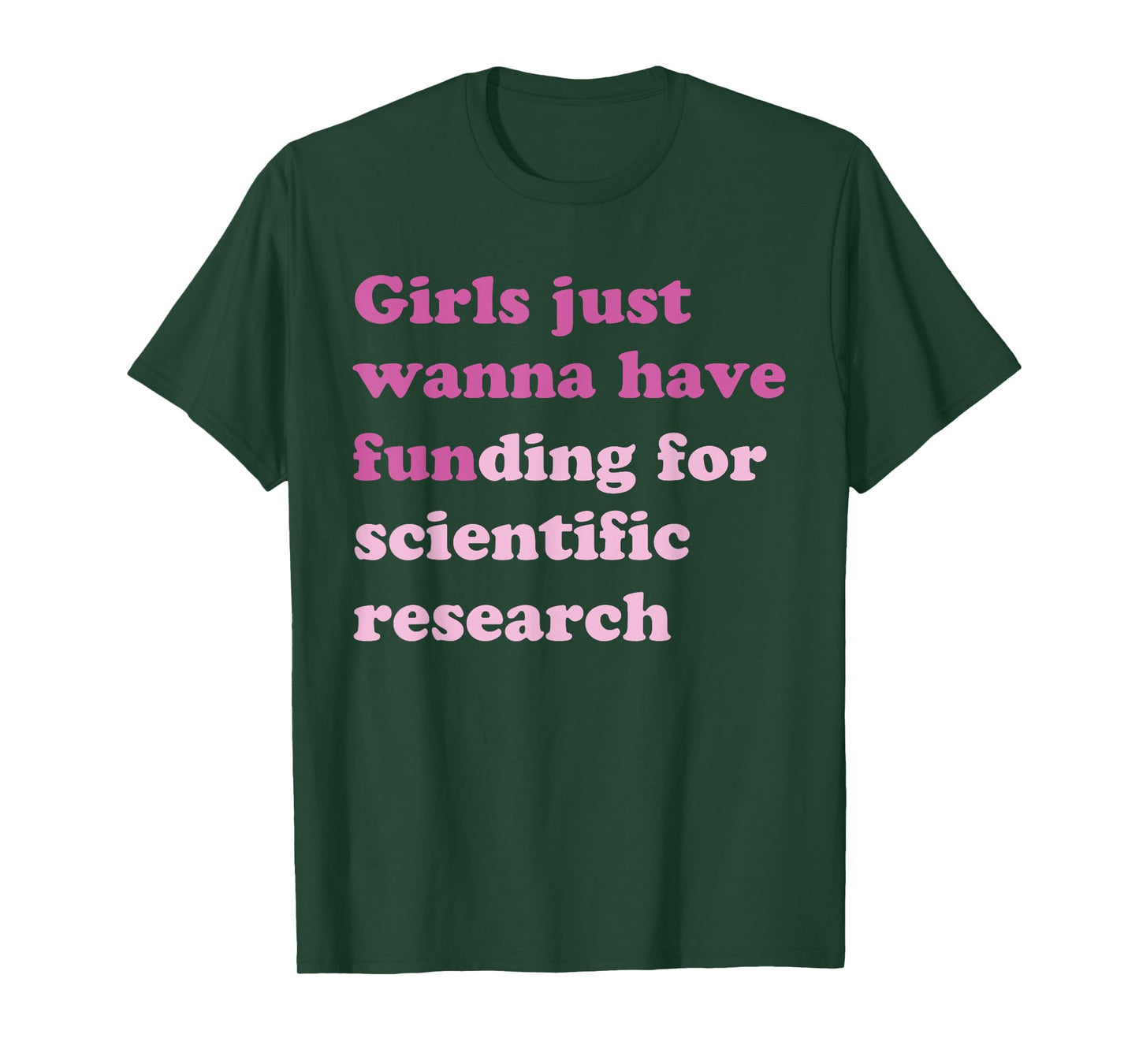 Funny Girls Just Wanna Have Funding For Scientific Research T-Shirt