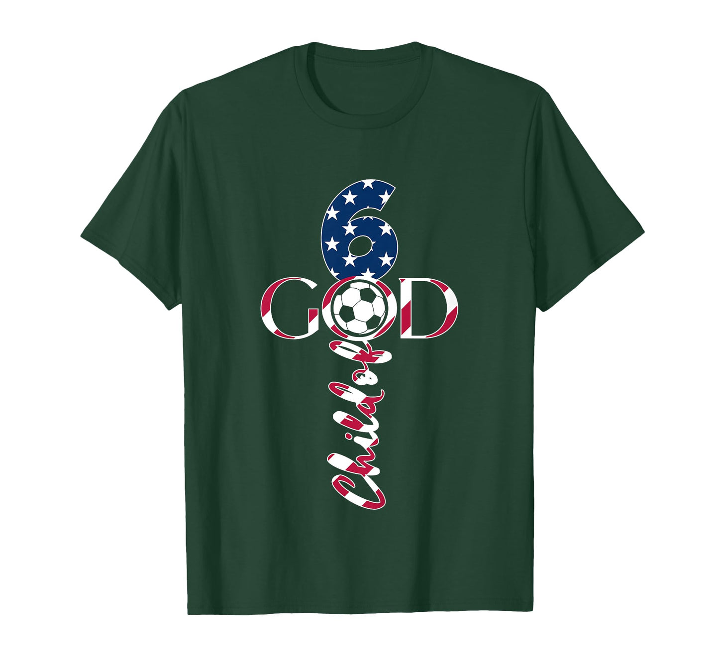 JESUS 6 YEARS CHILD OF GOD SOCCER 6TH BIRTHDAY T-Shirt