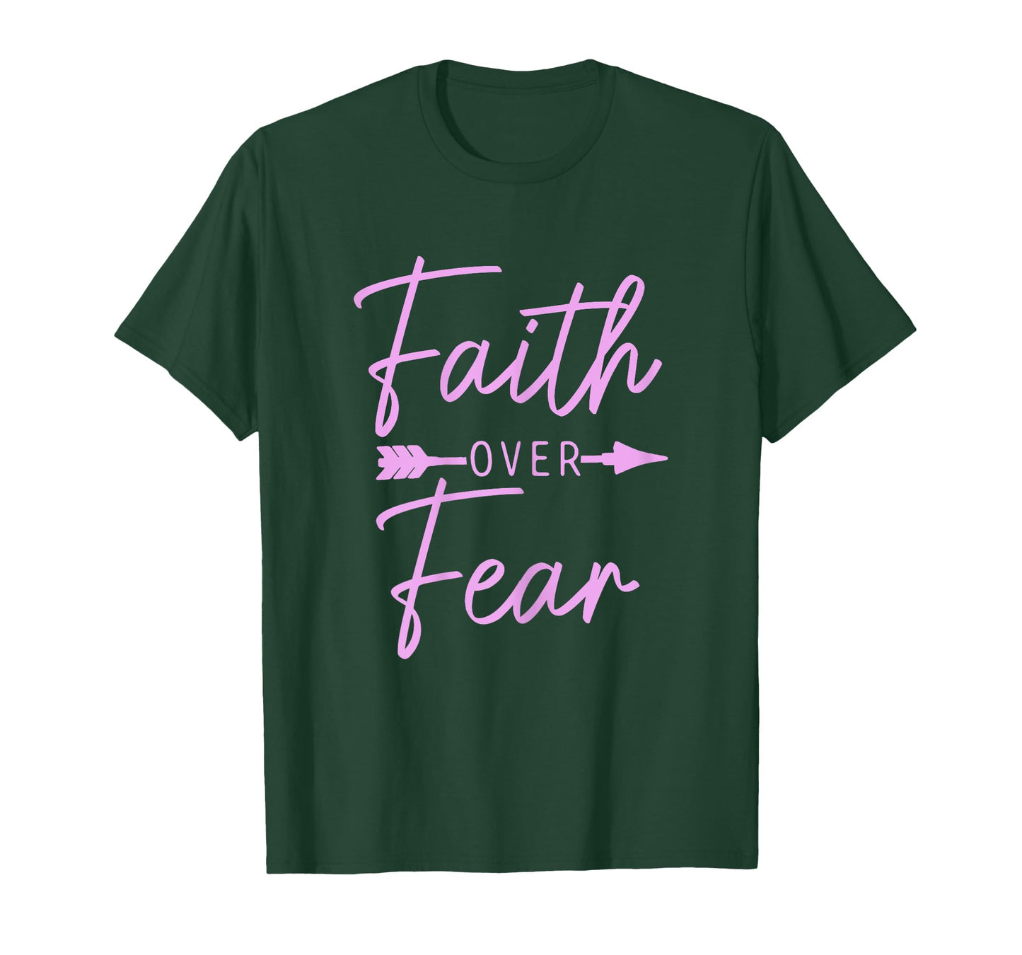 Faith Over Fear Christian Pastor Religious Bible Verse T-Shirt