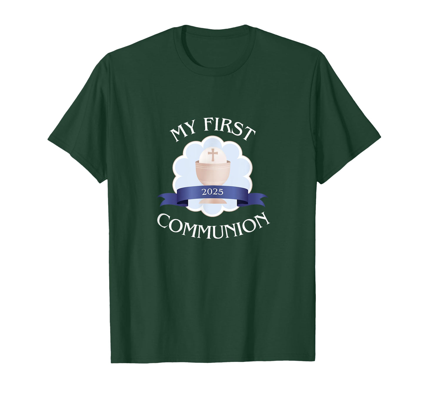 2025 Catholic Boy First Communion Sacrament Celebration T-Shirt