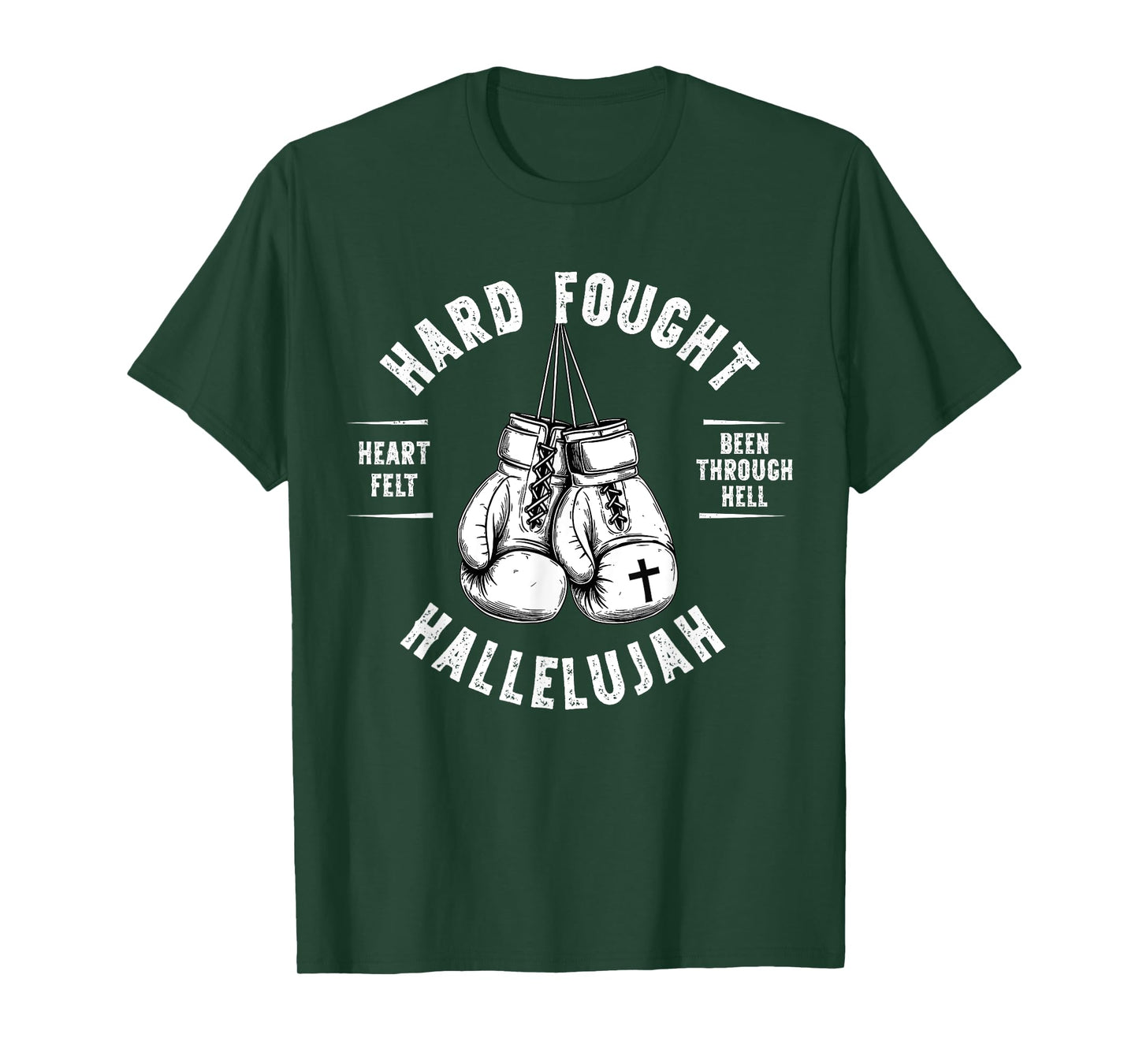 Brandon Hard Fought Hallelujah Praise Jesus Lake Merch T-Shirt