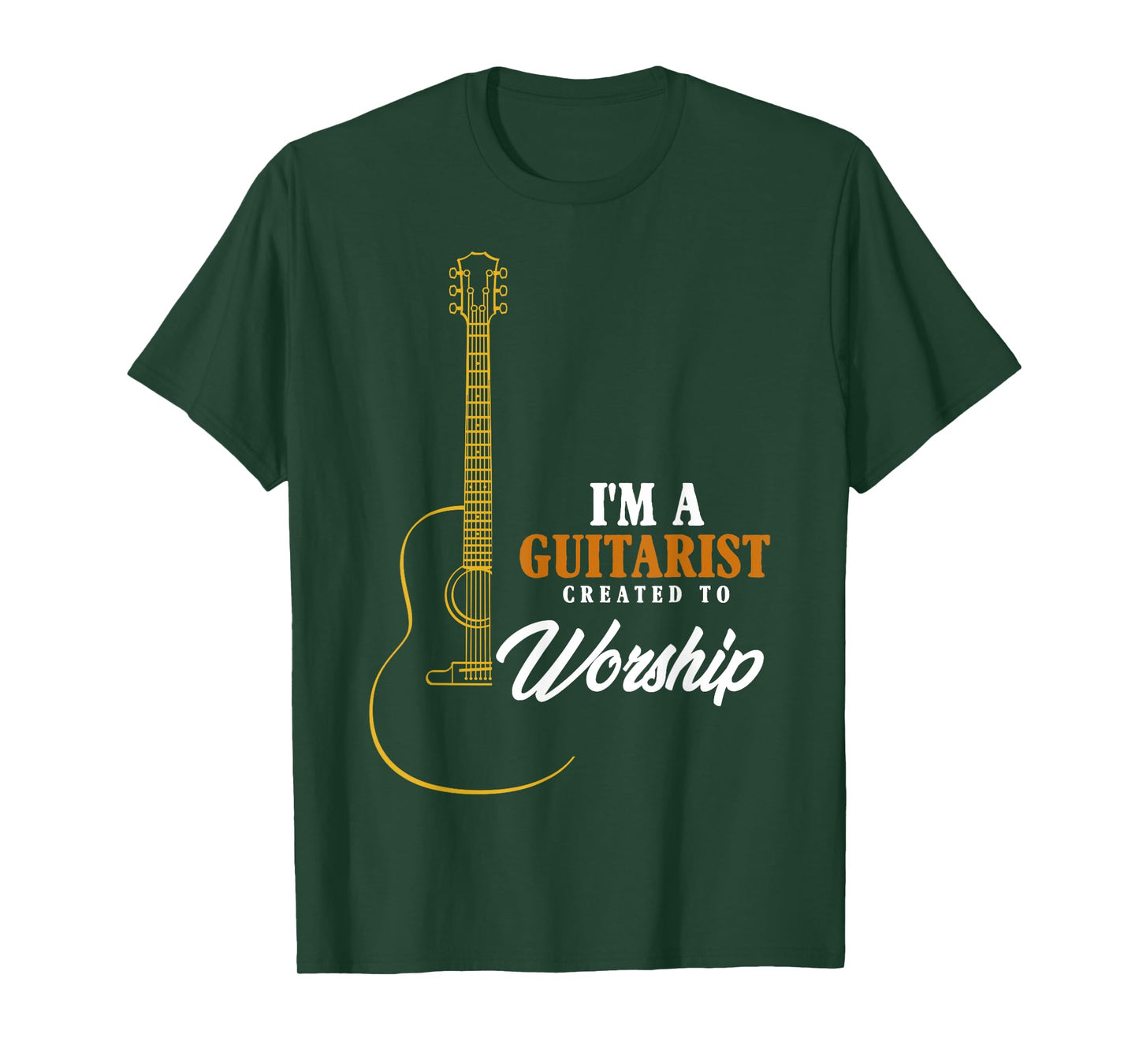 Christian Guitarist Shirt, Created To Worship Musician T-Shirt