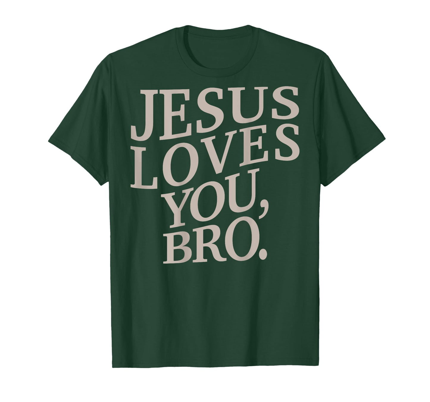 Youth Jesus Loves You Bro Funny Christian Boy Kids Men Faith T-Shirt