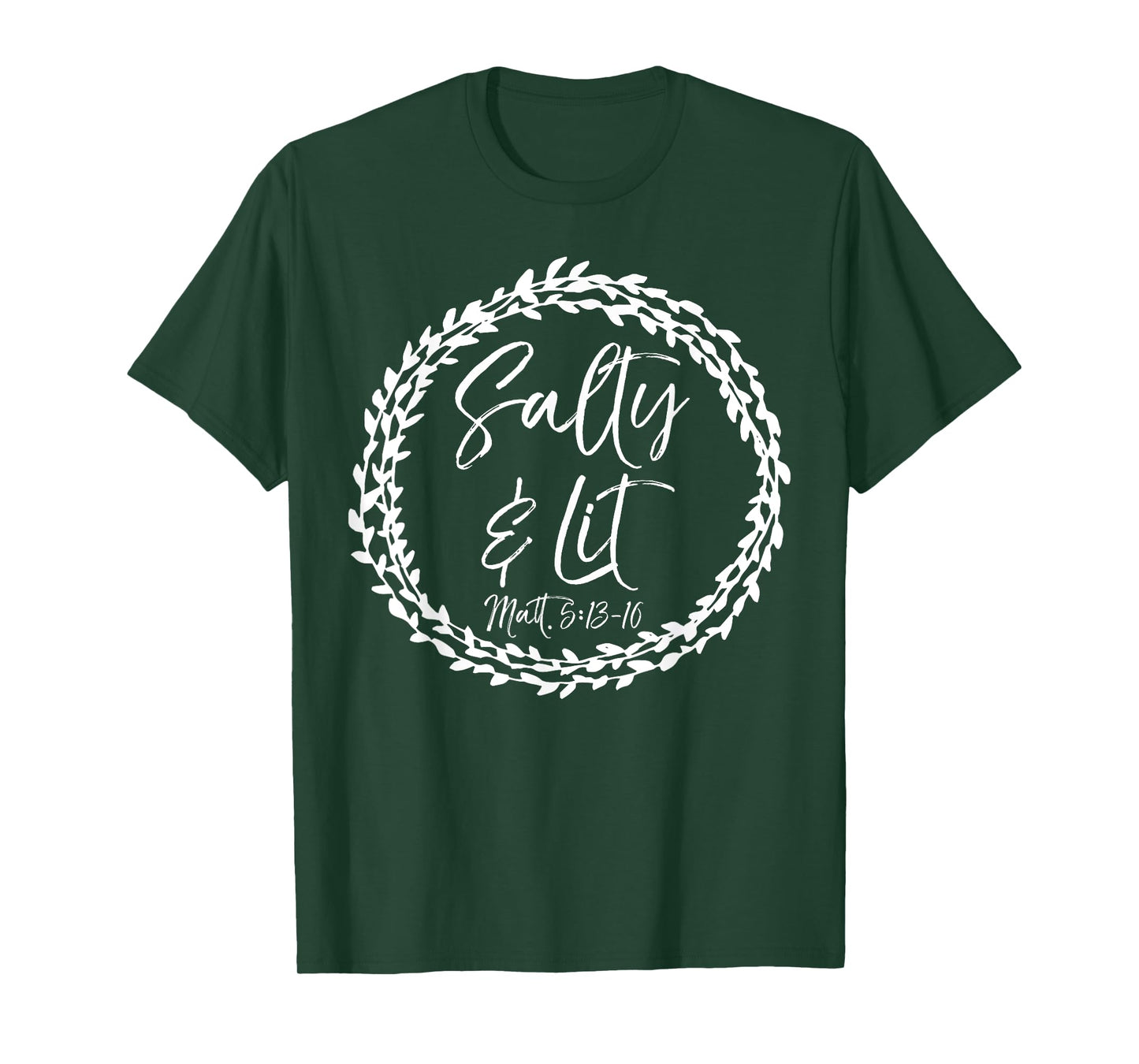 Salty & Lit Shirt Matthew 5:13-16 Salt & Light Christian Tee T-Shirt