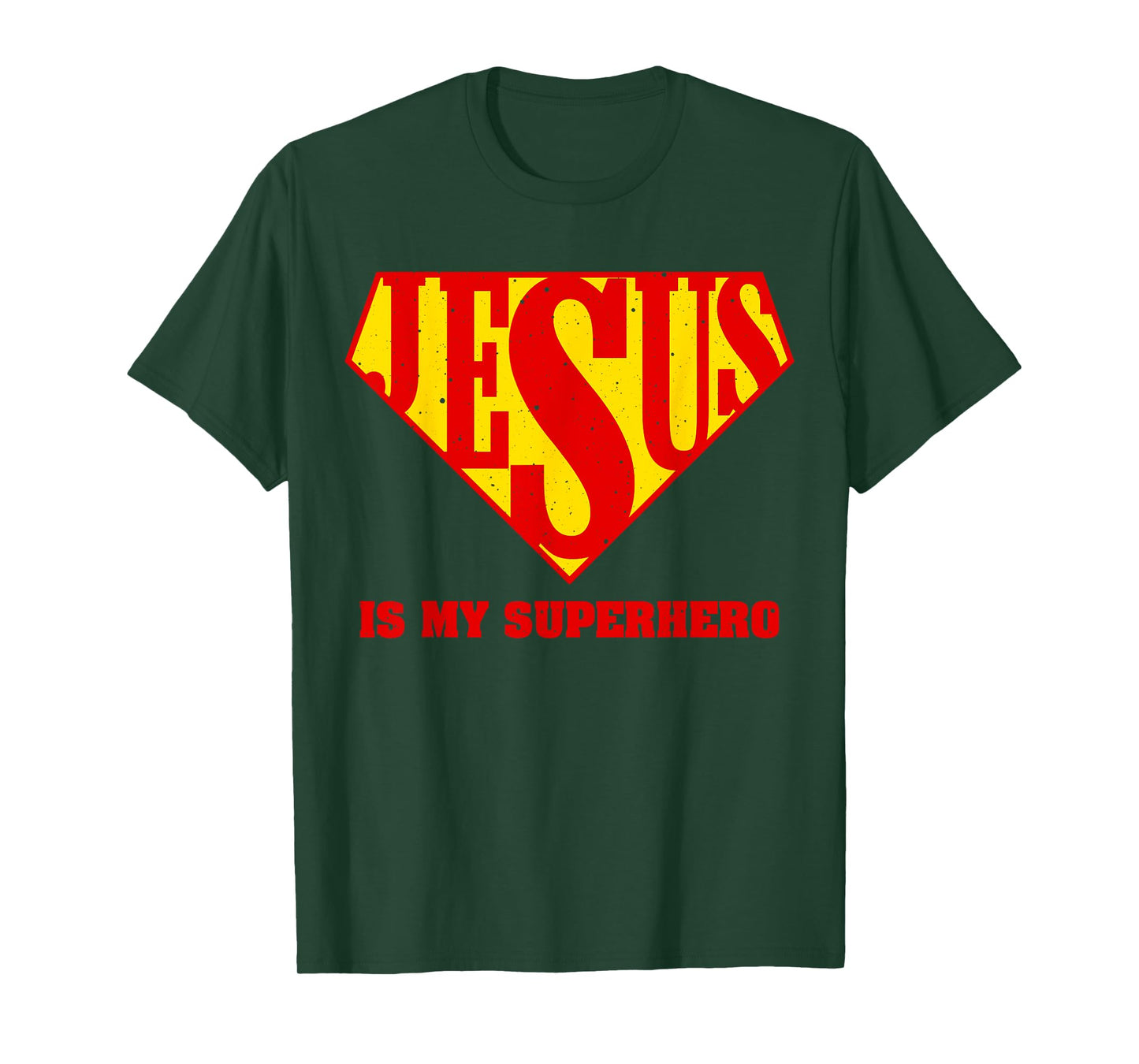 Cute Jesus Design For Boys Men Women Jesus Superhero Faith T-Shirt