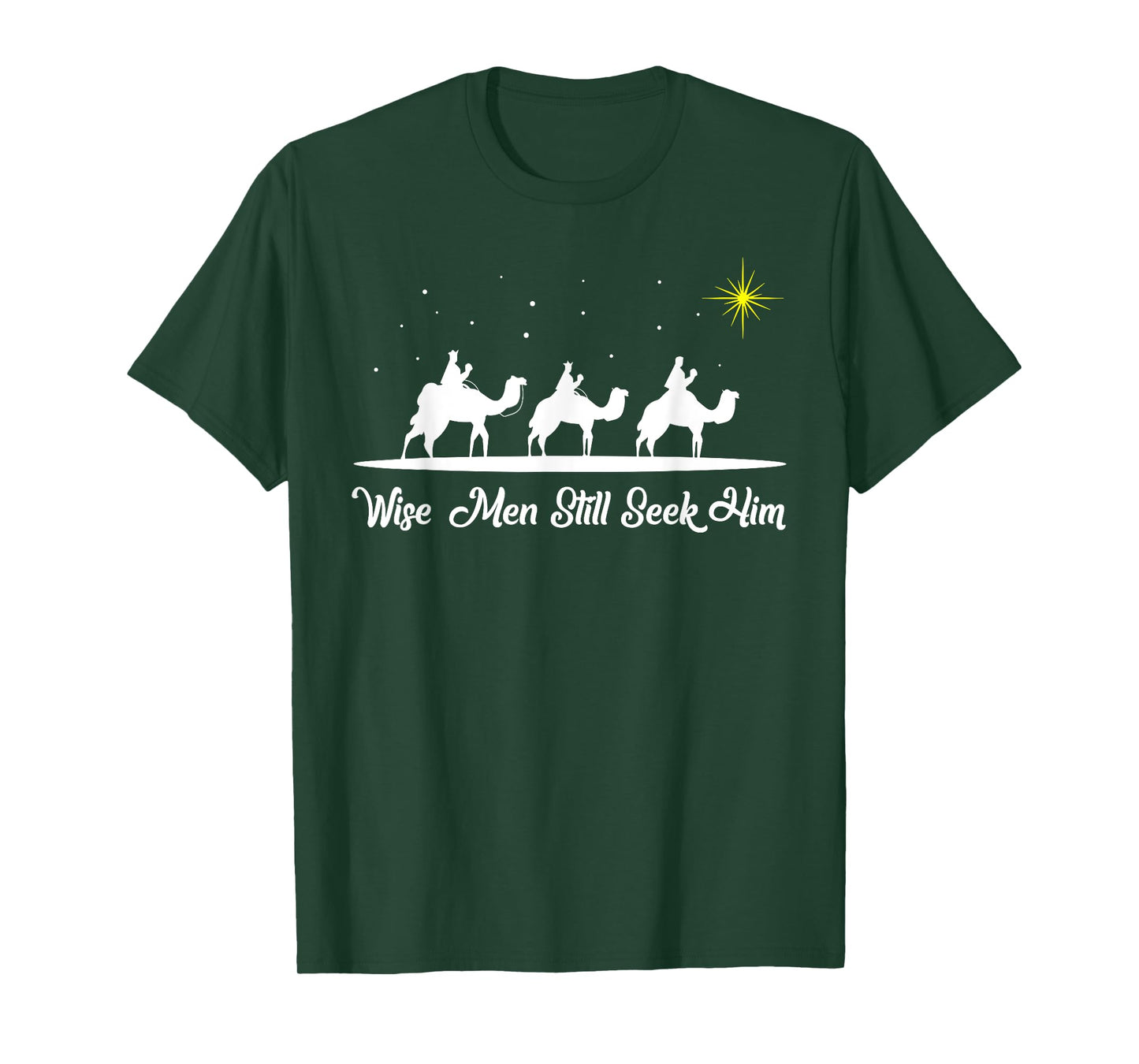 Wise Men Still Seek Him Christian Christmas Jesus Design T-Shirt