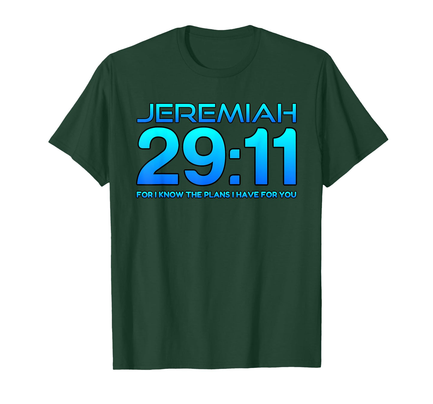 Jeremiah 29:11 Christian Bible Verse T-Shirt