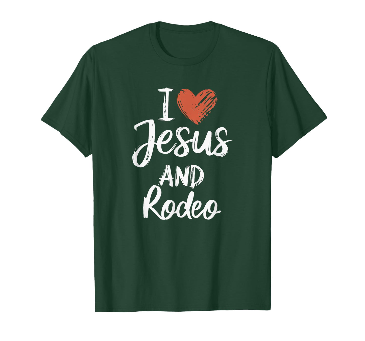 I Love Jesus And Rodeo Christian Religious Rodeo T-Shirt